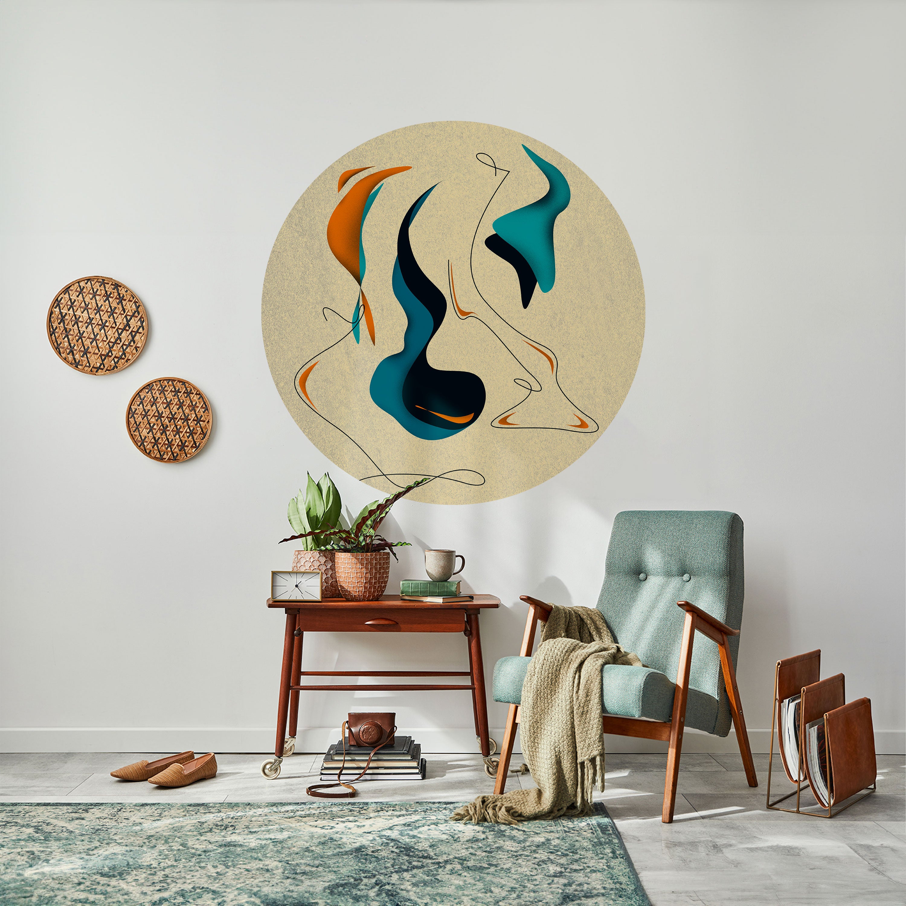 DREAMY DAZE Naklejka okrągła