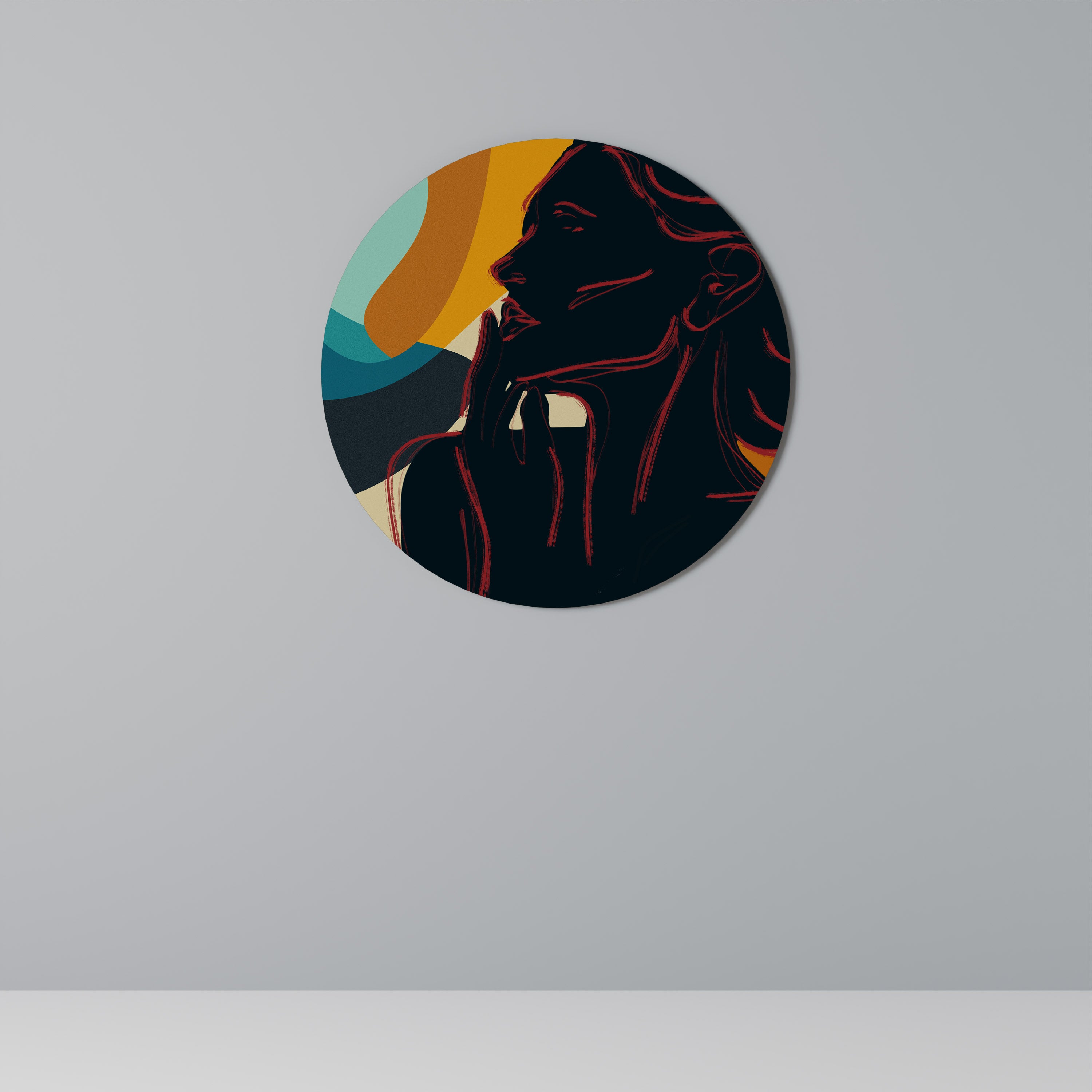 SILHOUETTE SONATA Obraz okrągły