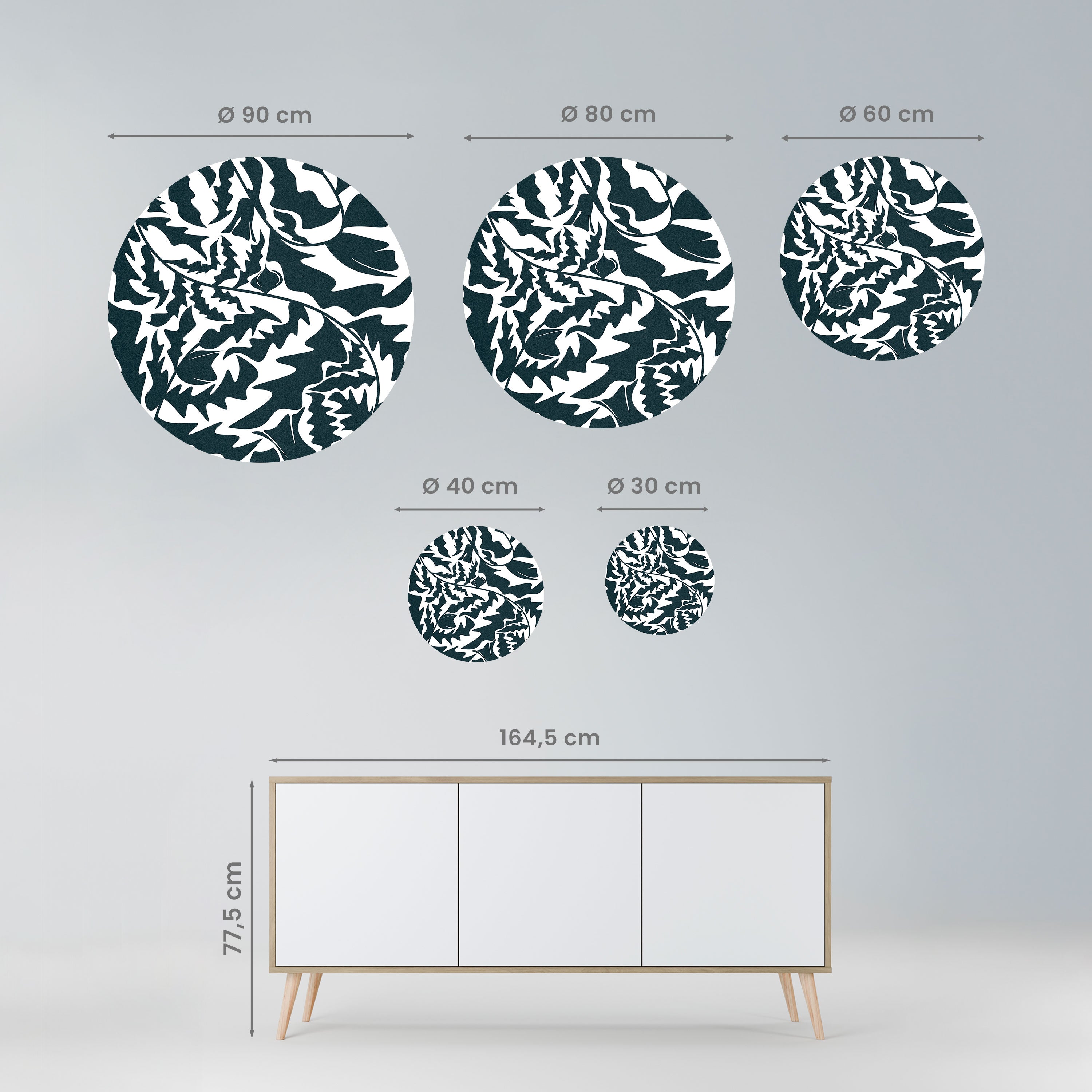 ETHEREAL ORNAMENT Naklejka okrągła