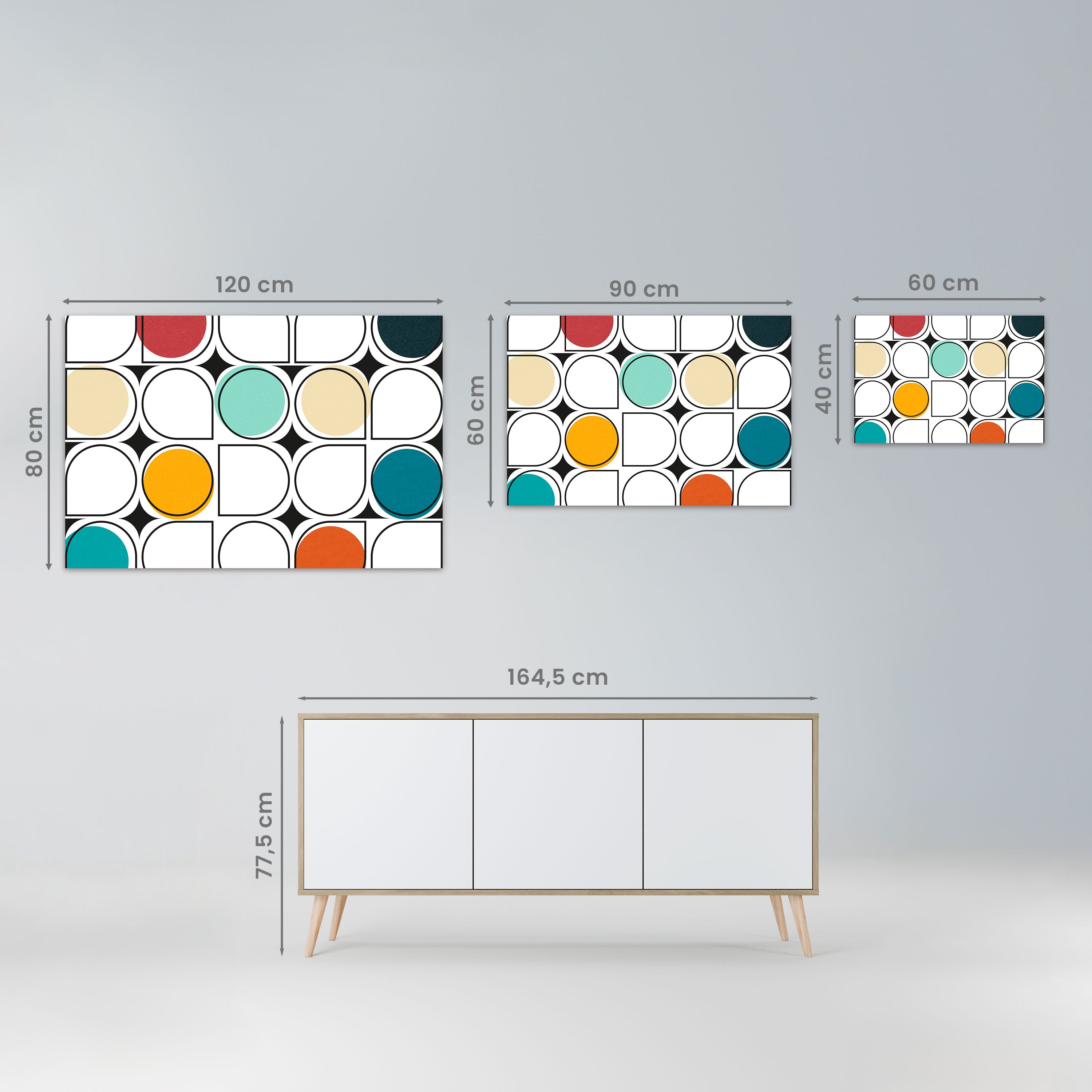HUE HARMONY - Obraz na płótnie (poziomy)