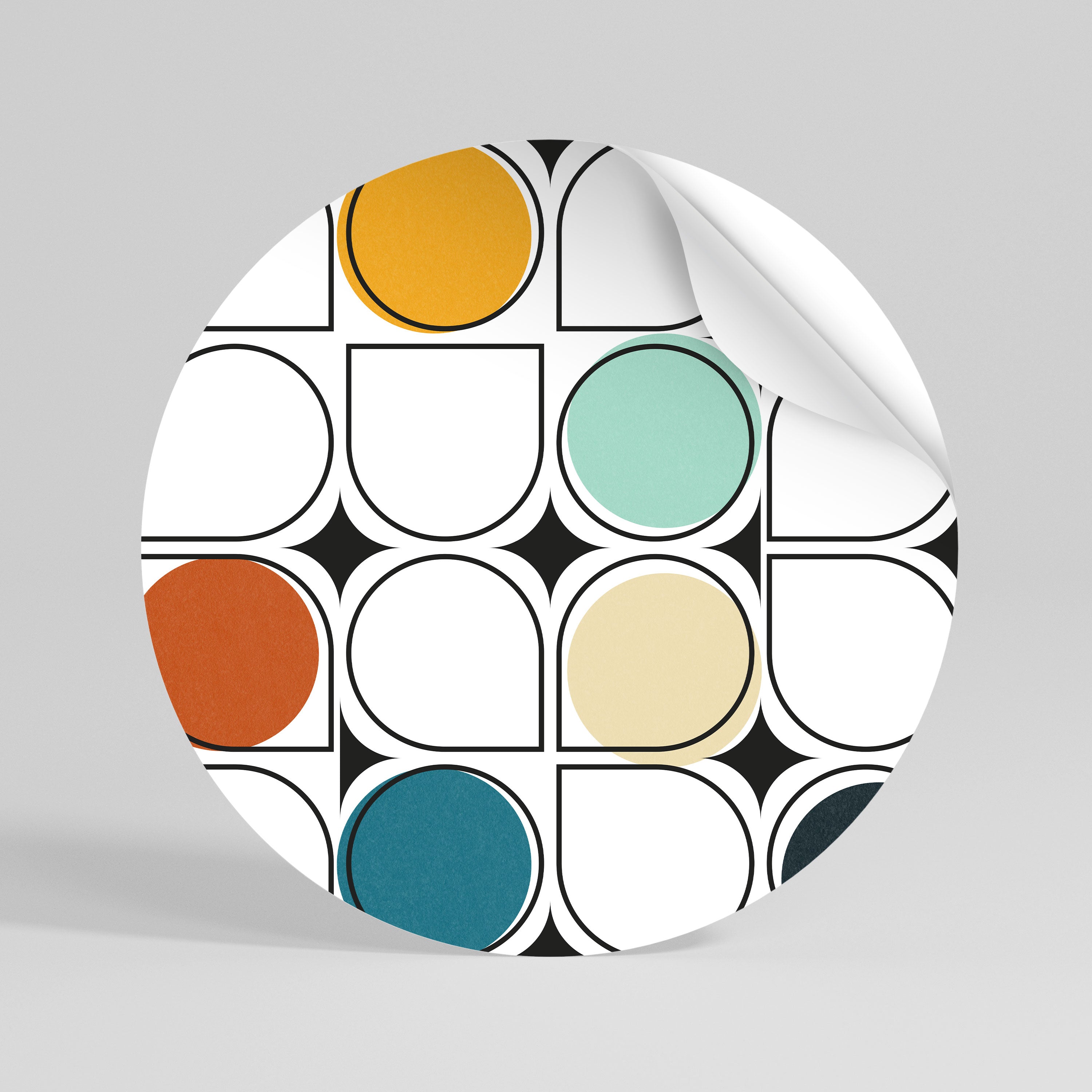 HUE HARMONY Naklejka okrągła