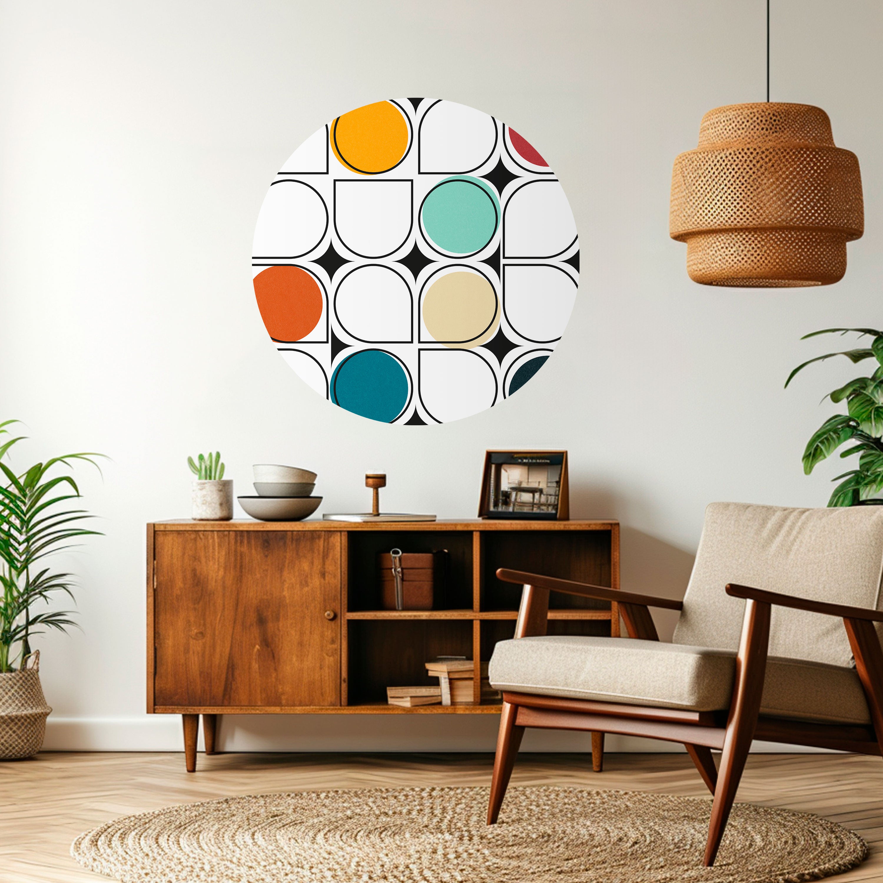 HUE HARMONY Naklejka okrągła