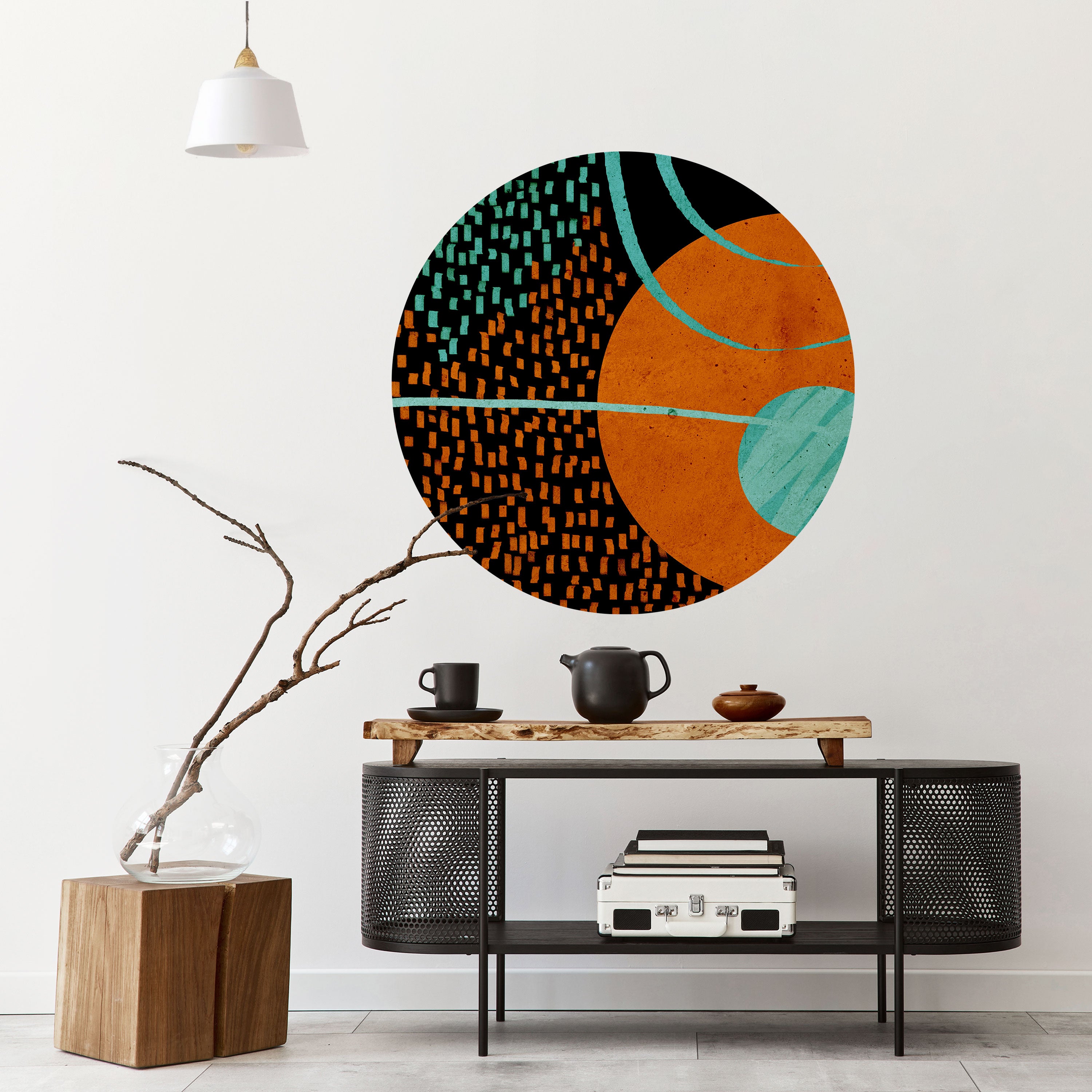 GEODE GLIMMER Naklejka okrągła