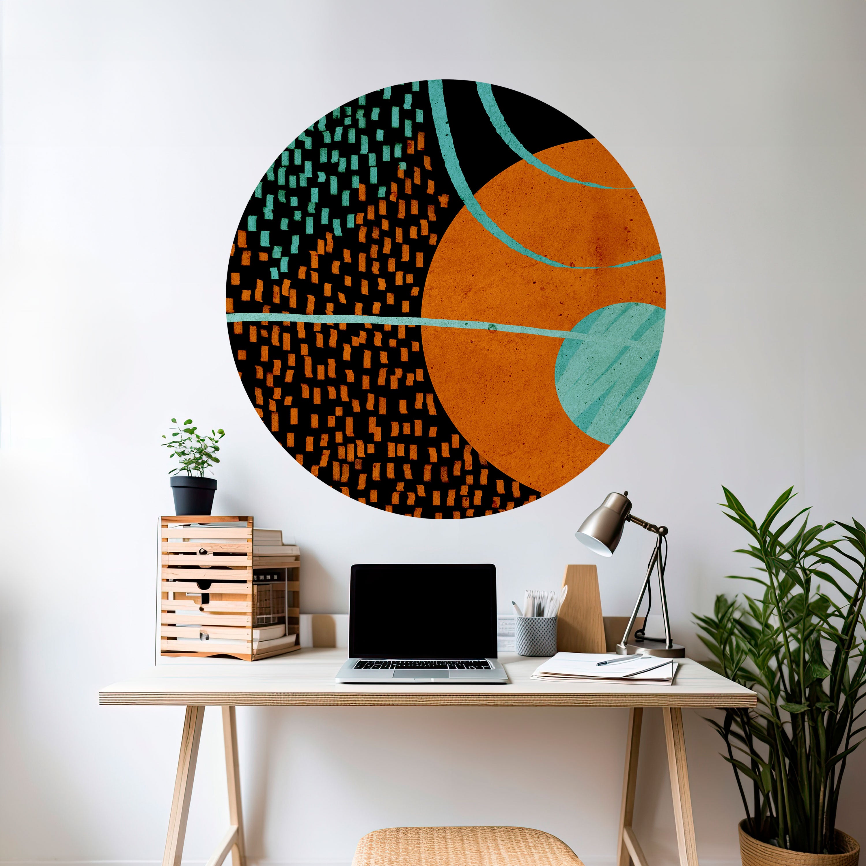 GEODE GLIMMER Naklejka okrągła