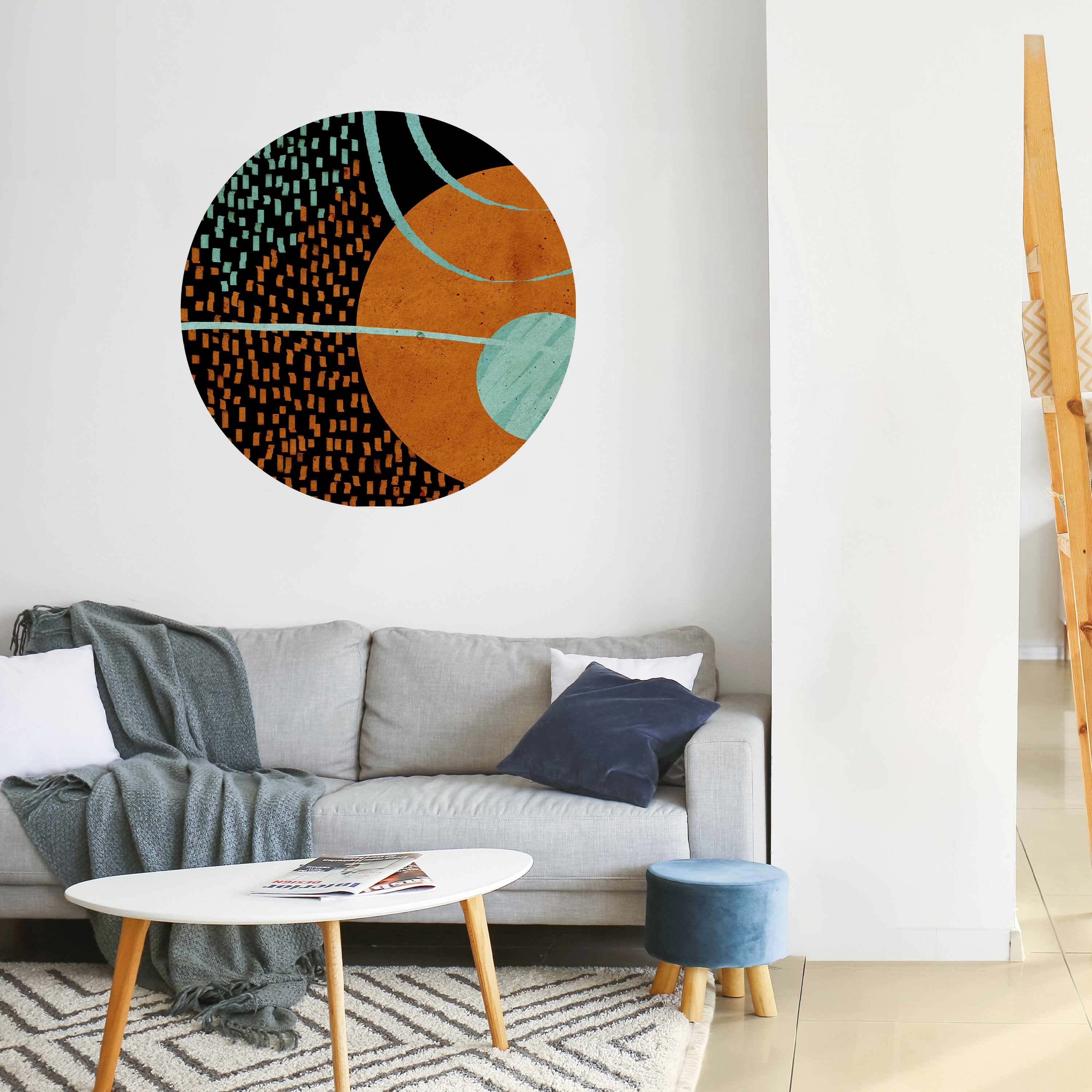 GEODE GLIMMER Naklejka okrągła