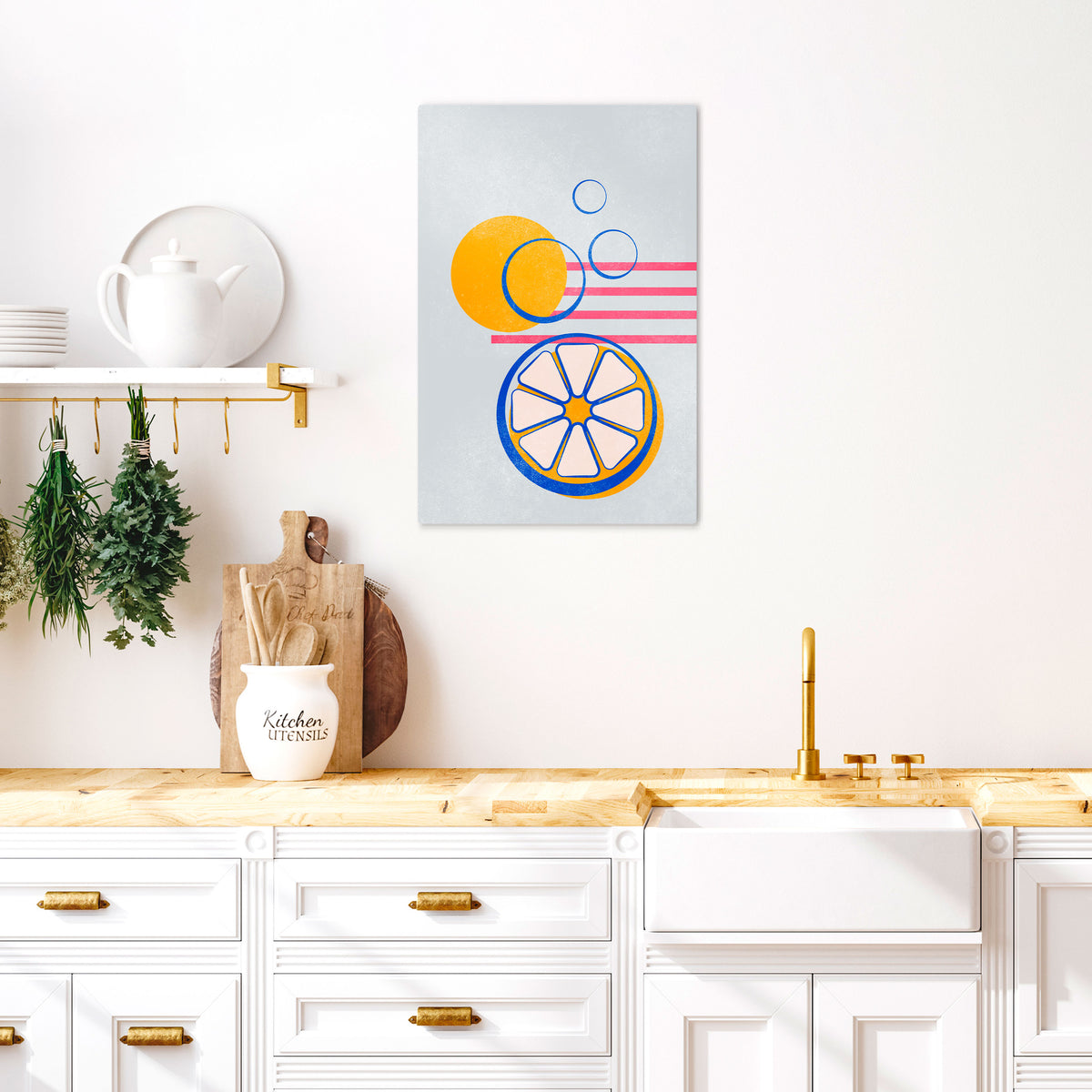 CITRUS SPARK Pionowy obraz na płótnie