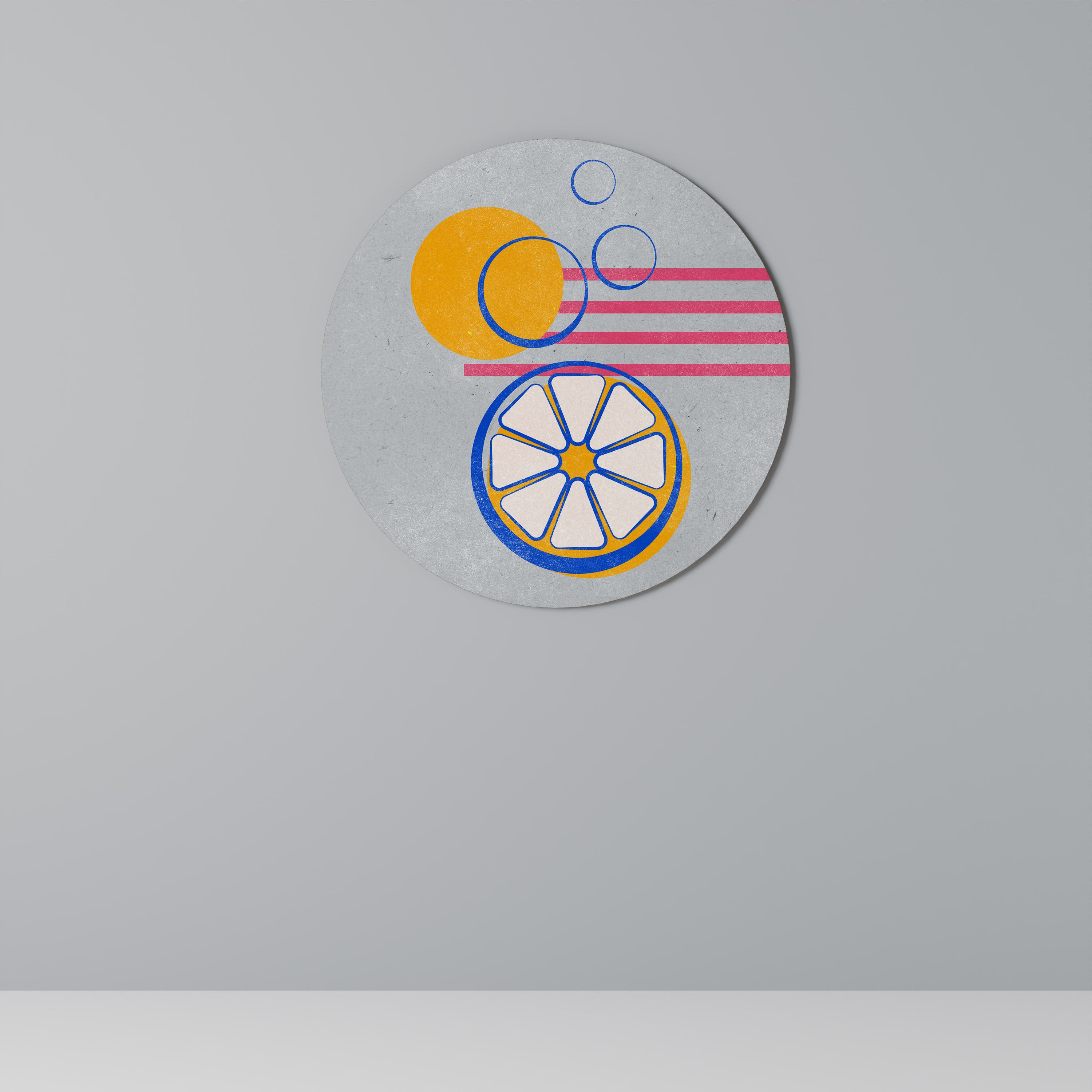 CITRUS SPARK Obraz okrągły