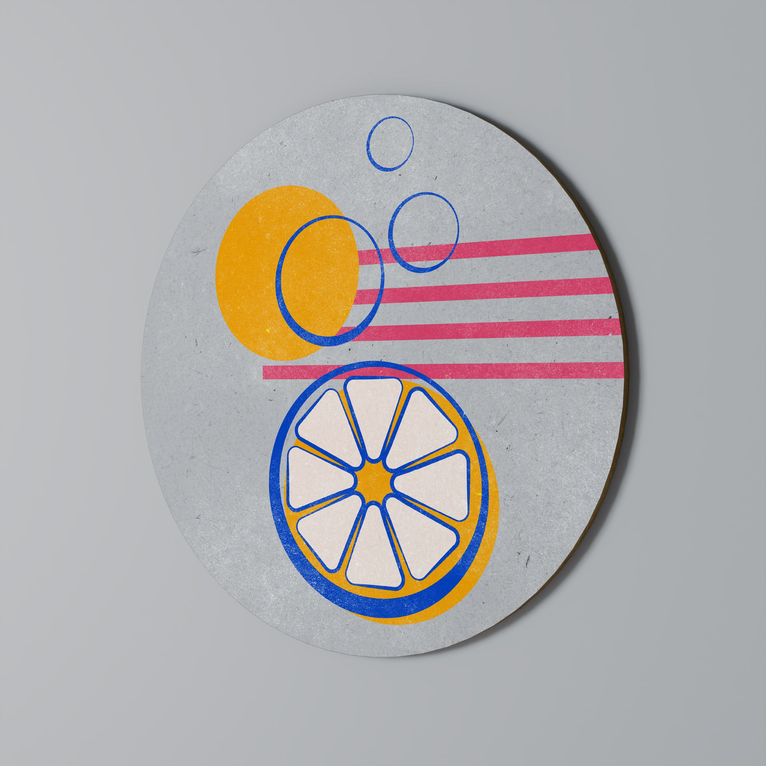CITRUS SPARK Obraz okrągły