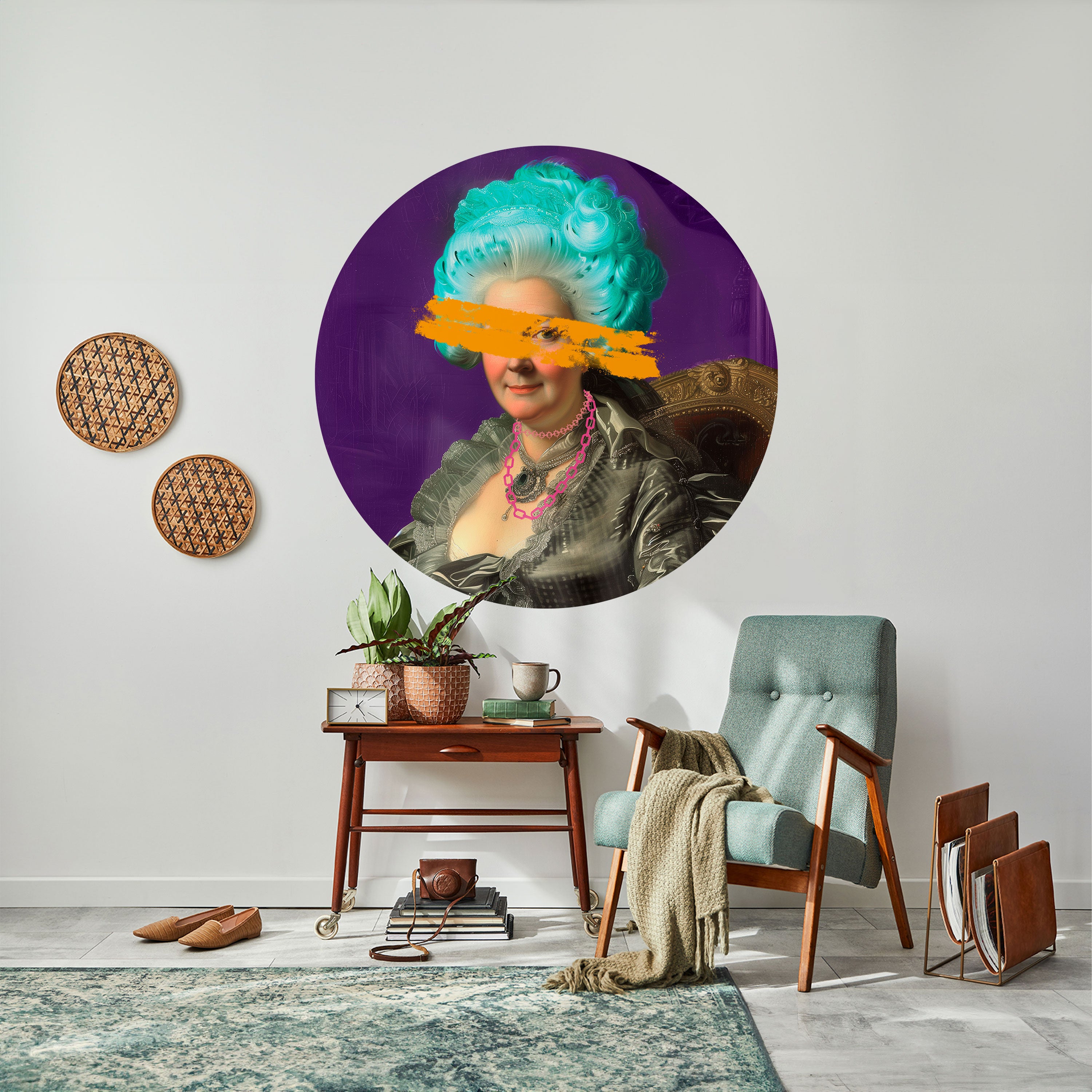 BAROQUE CHIC Naklejka okrągła