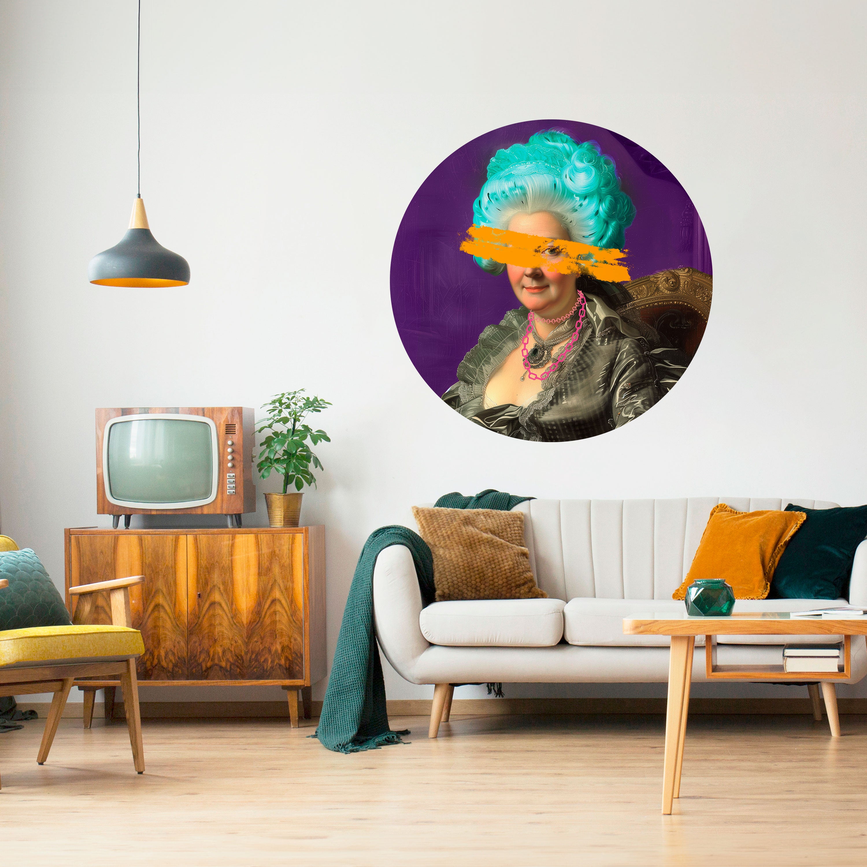 BAROQUE CHIC Naklejka okrągła