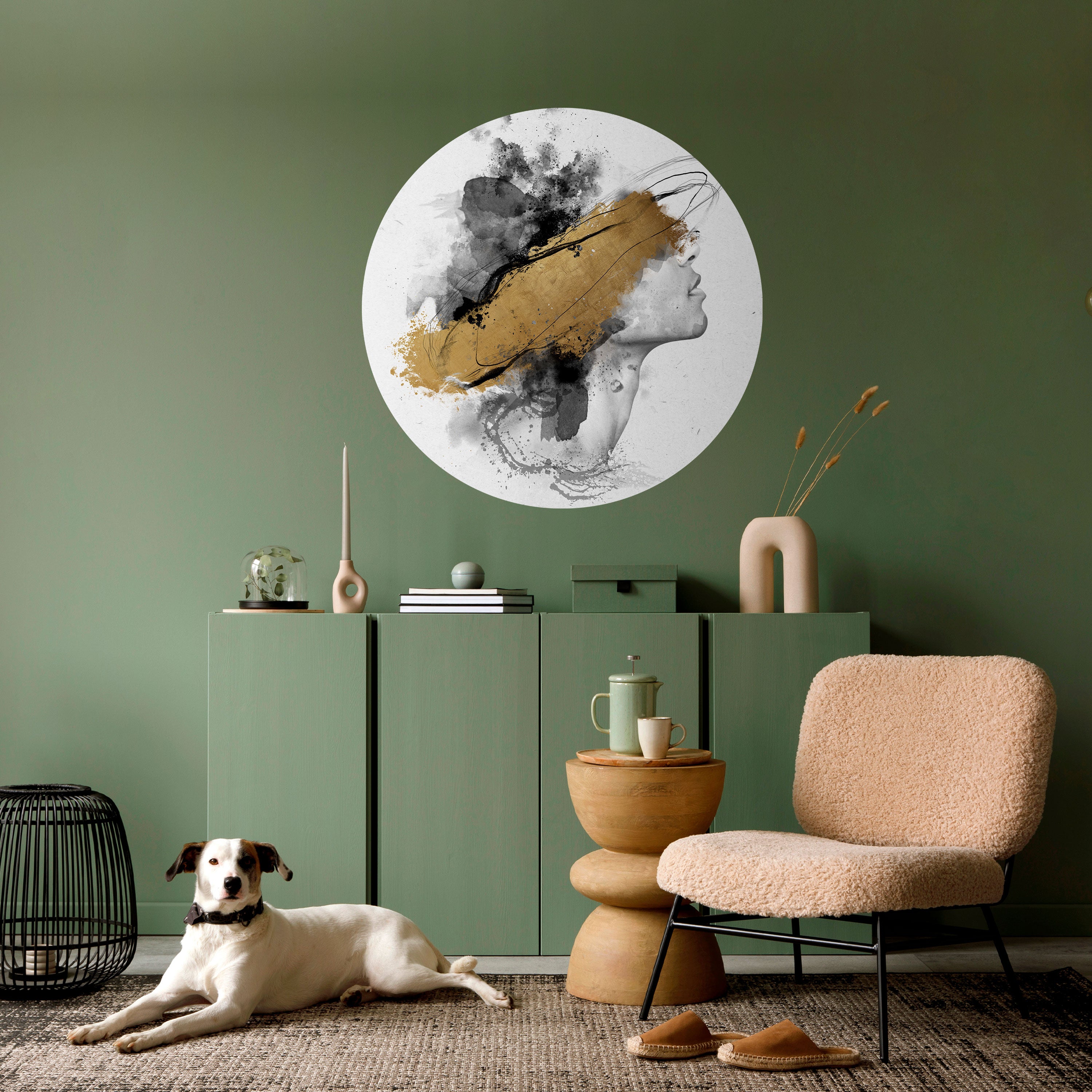 GILDED BLINDNESS Naklejka okrągła