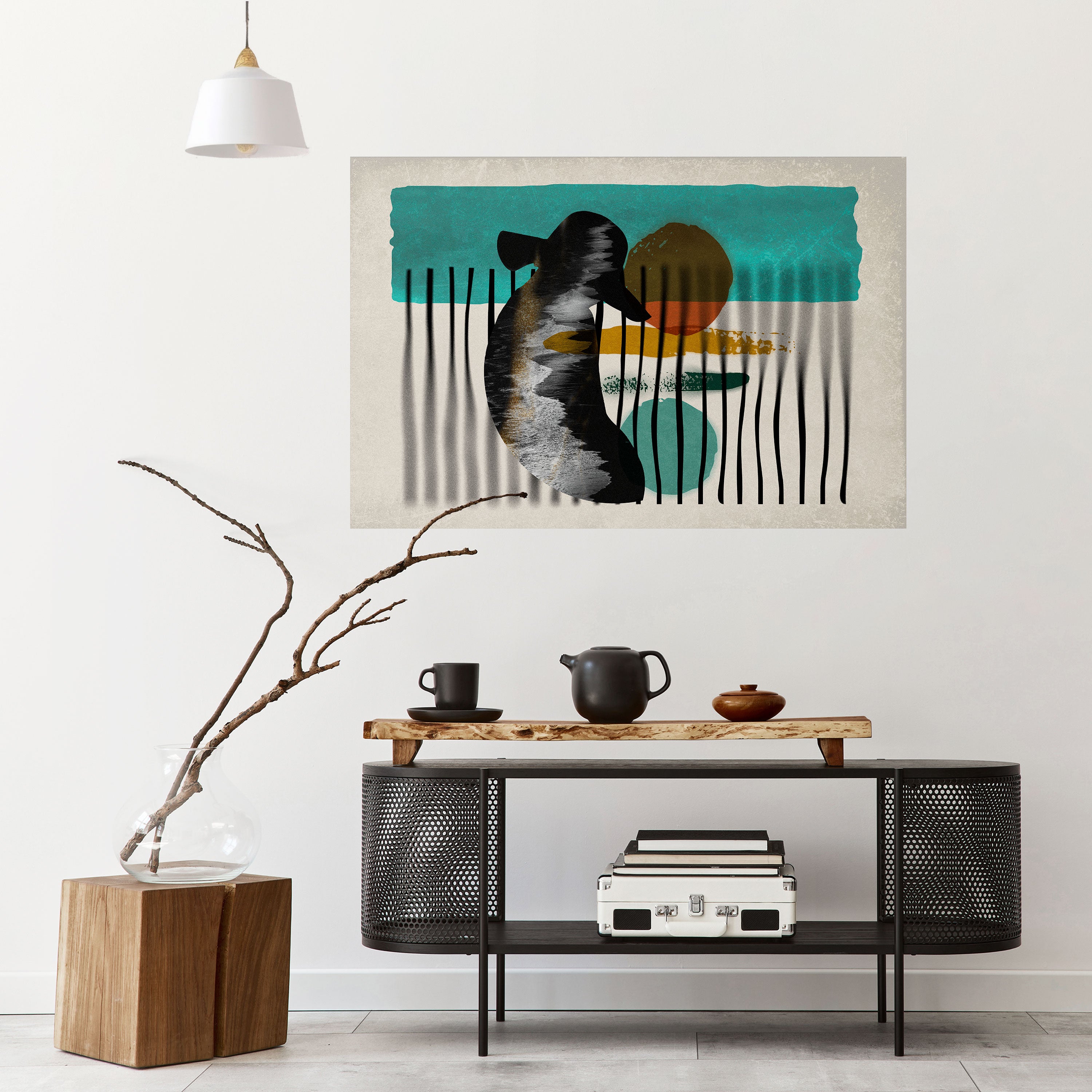 INKWELL TURQOISE Naklejka/Plakat poziomy