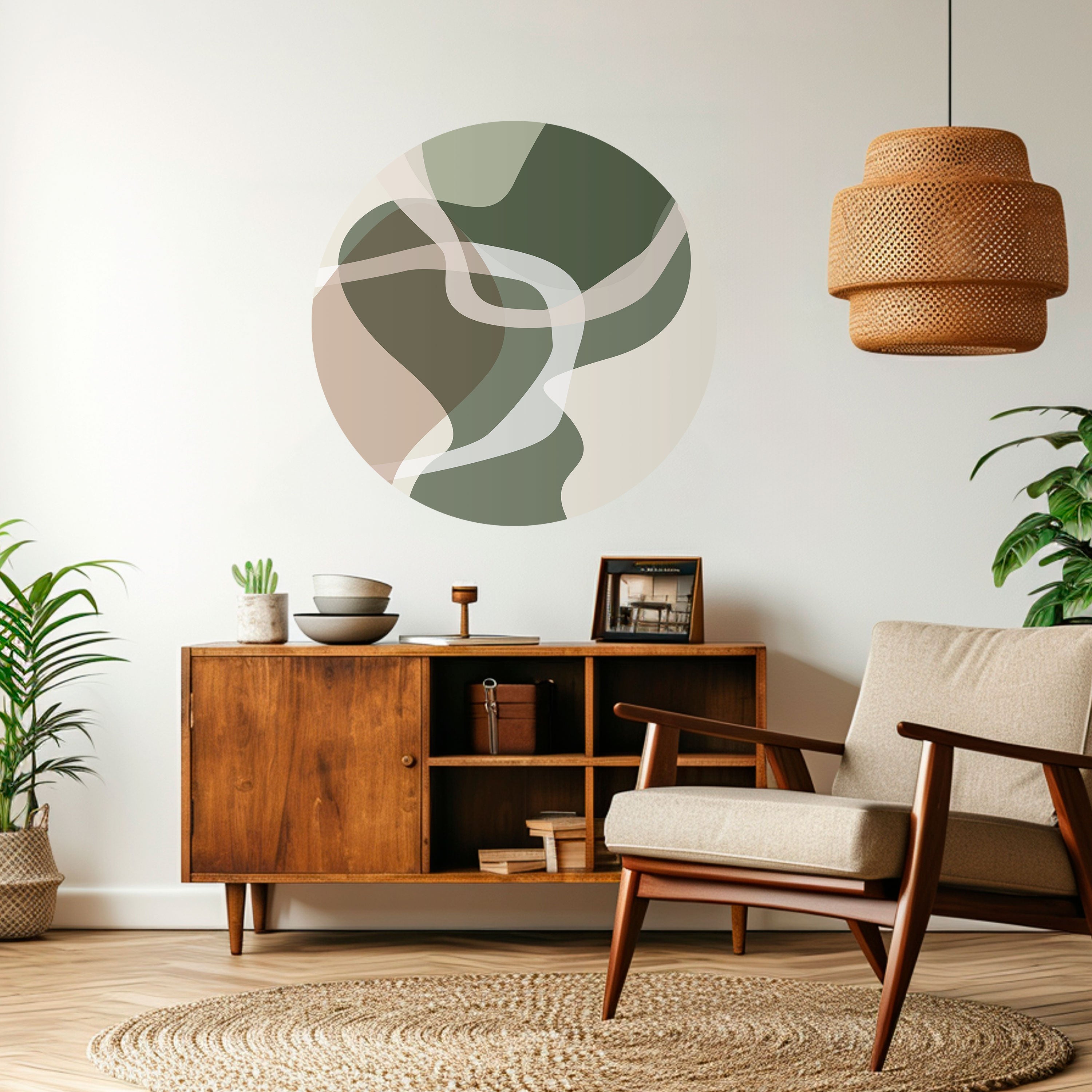 ART OF GREEN Naklejka okrągła