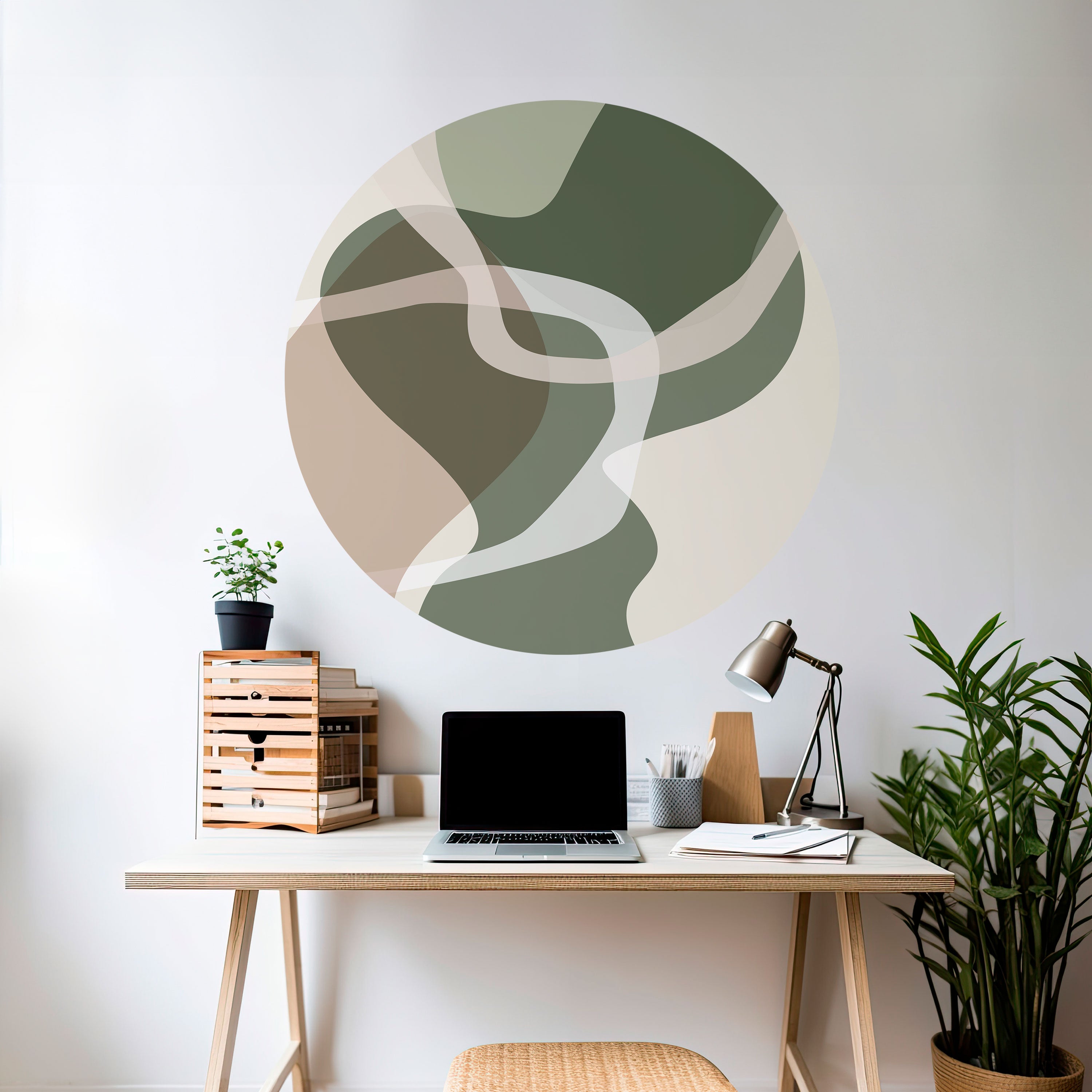 ART OF GREEN Naklejka okrągła