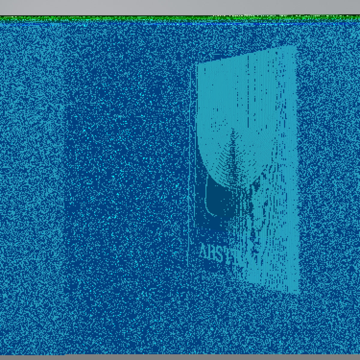 GREEN ABSTRACT Pionowy obraz na płótnie