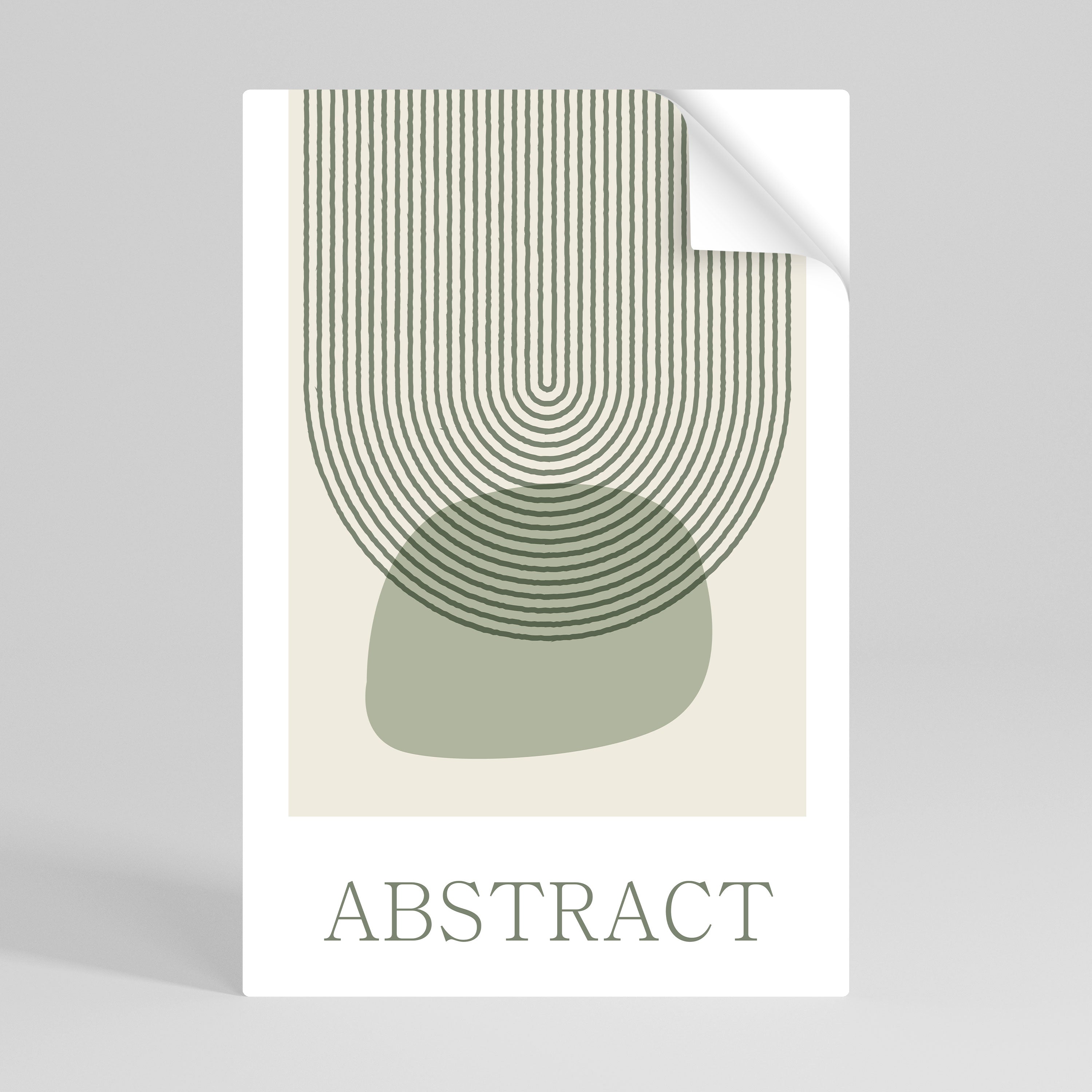GREEN ABSTRACT Naklejka/Plakat pionowy