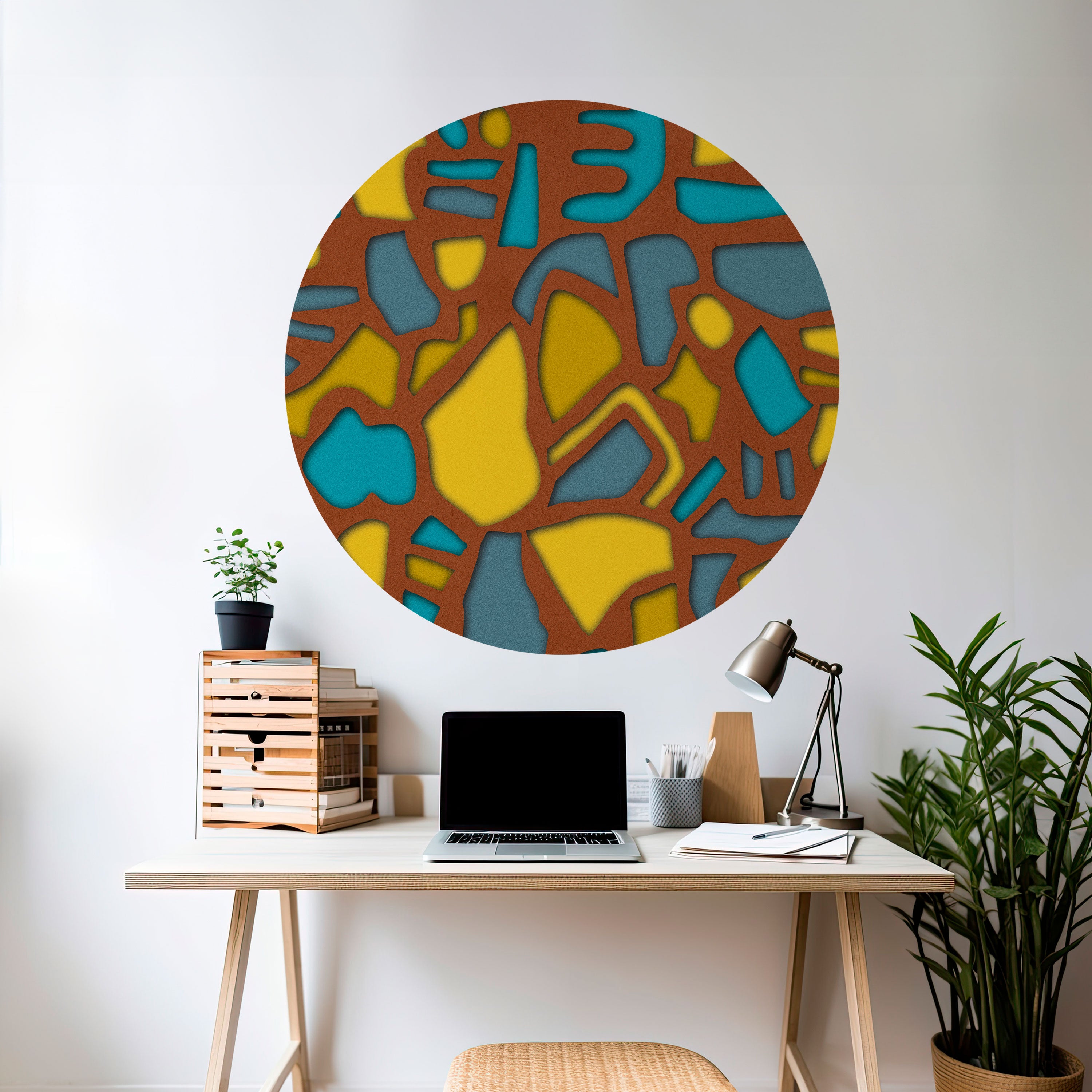 FORM SHUFFLE Naklejka okrągła