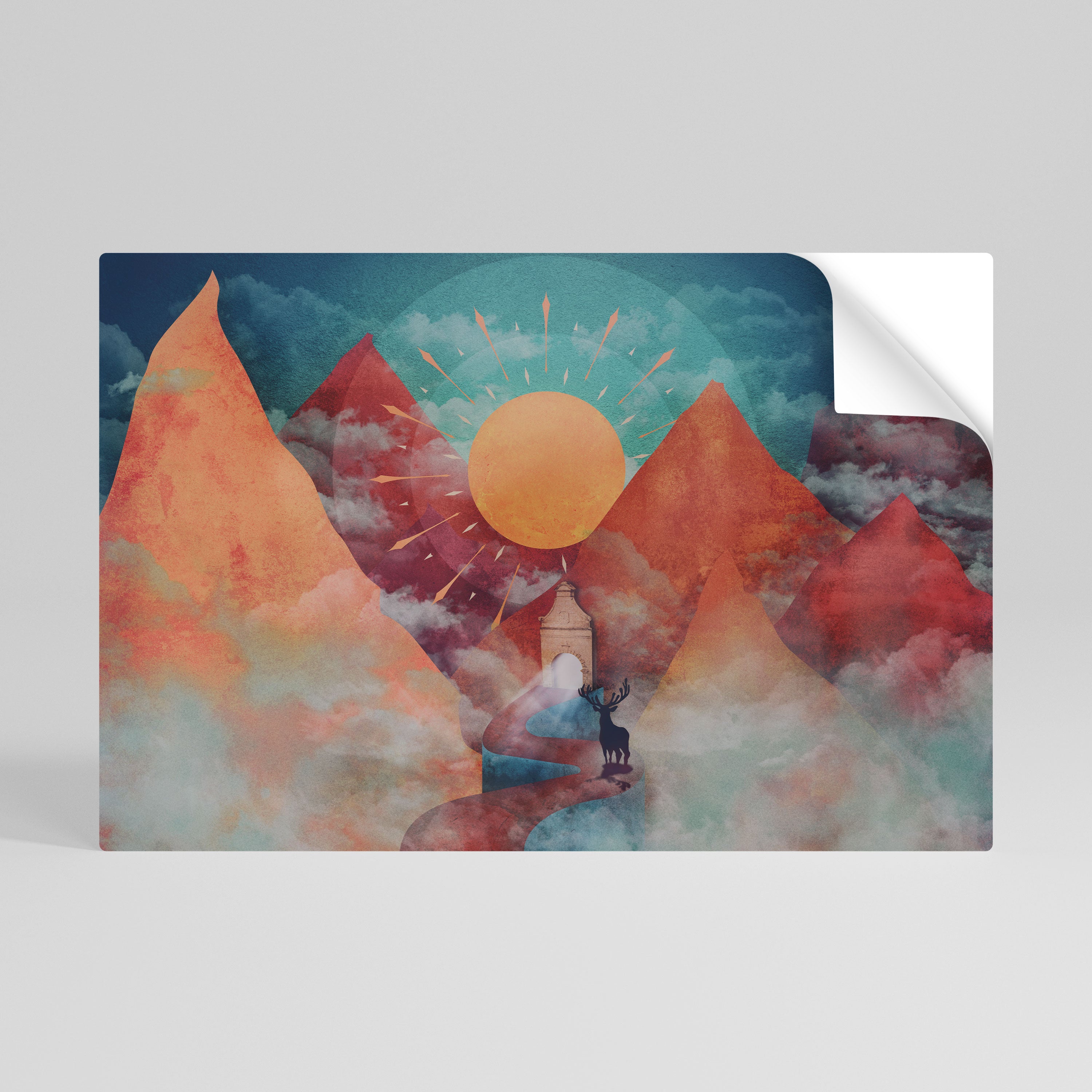 THE DEER MOUNTAIN Naklejka/Plakat poziomy