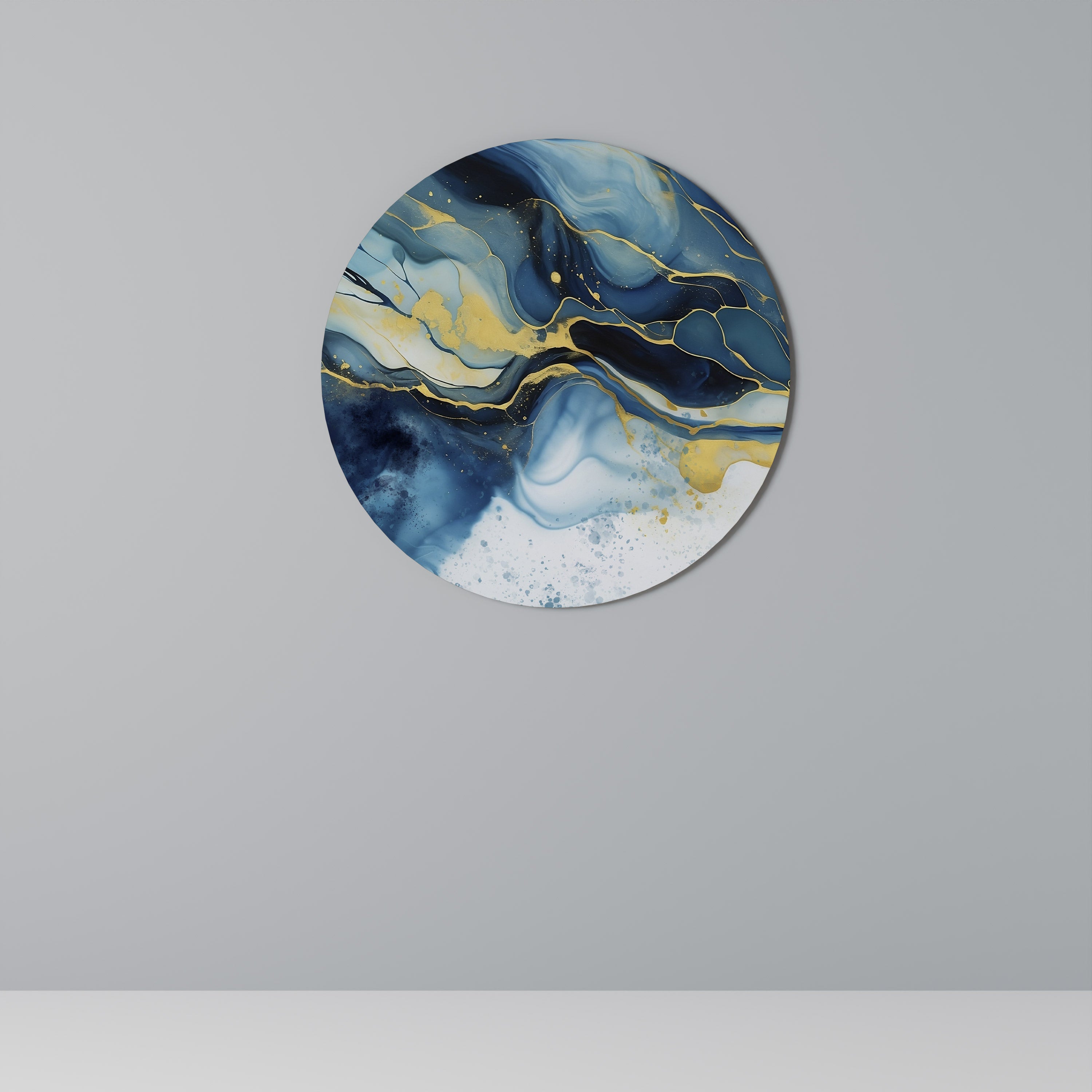 INKY MARBLE Obraz okrągły