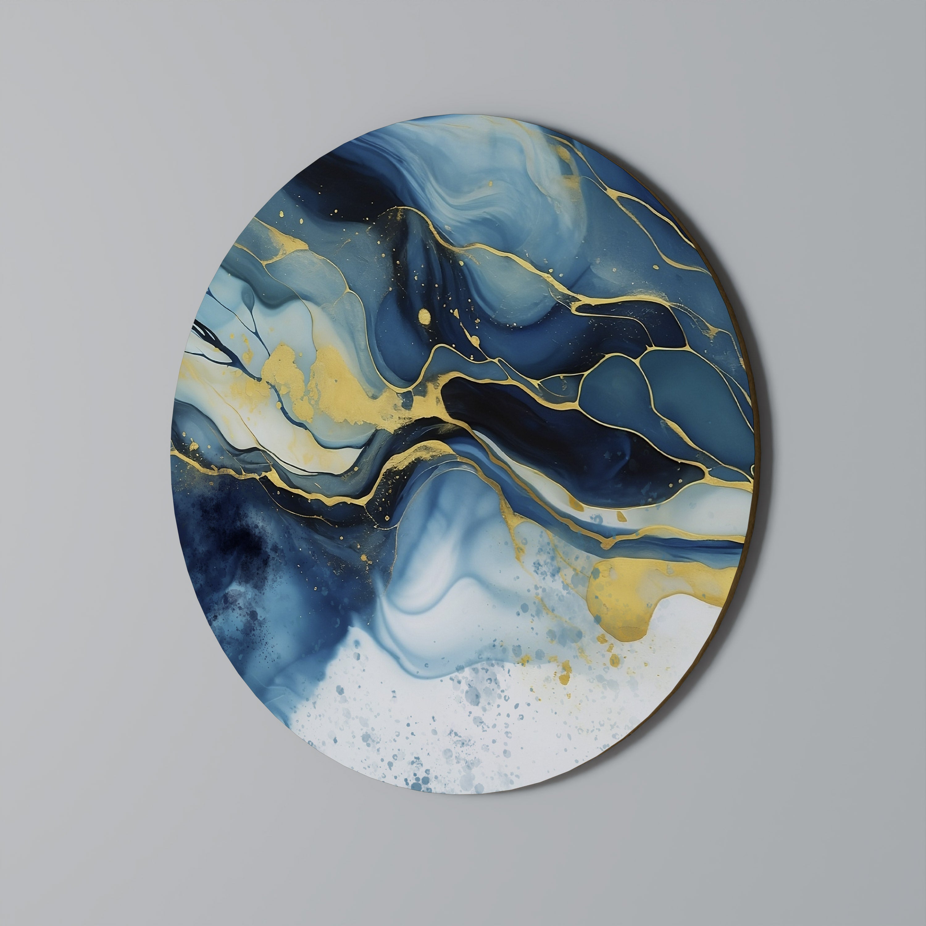 INKY MARBLE Obraz okrągły