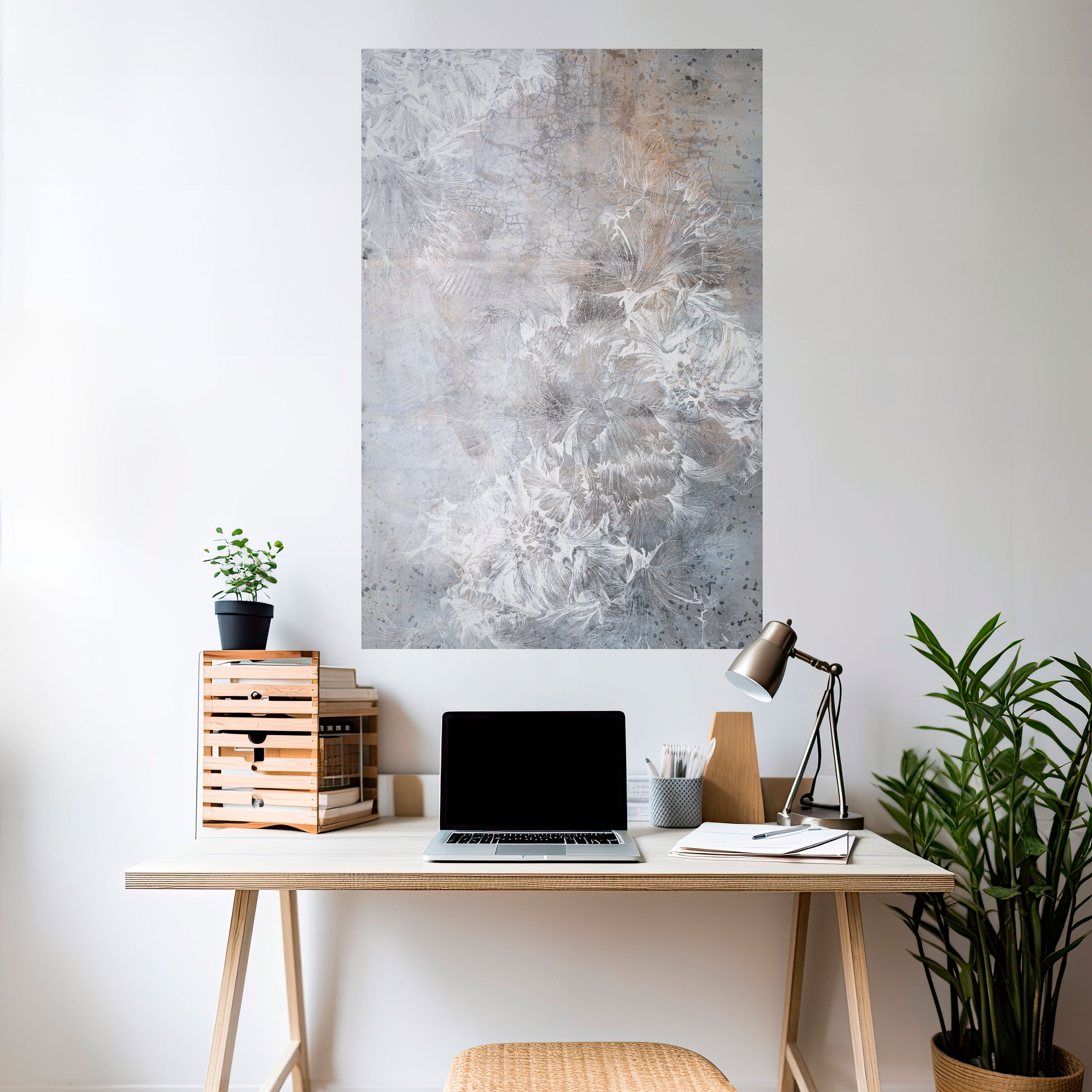 WHITE WHISPER Naklejka/Plakat pionowy