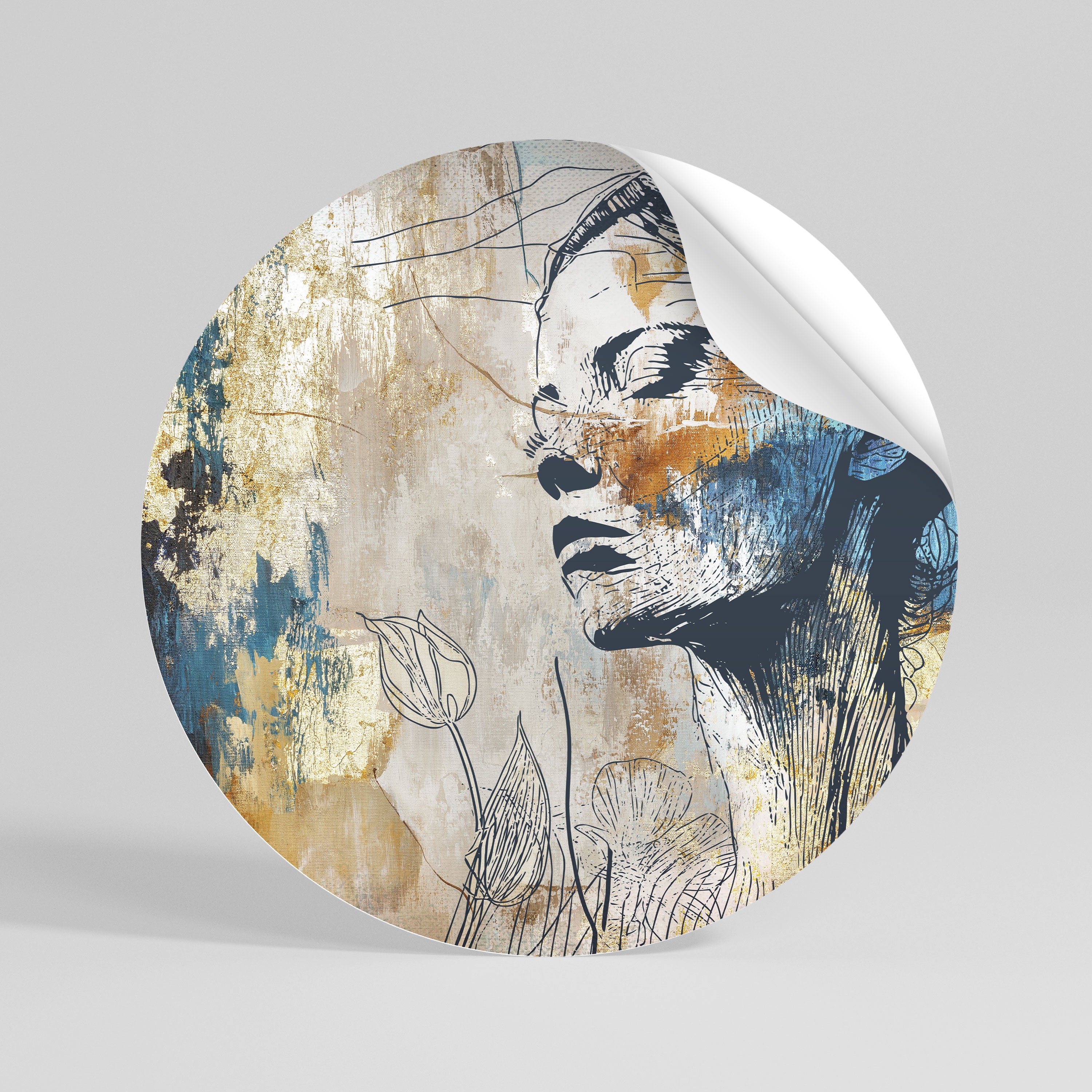 BREAK THE SILENCE Naklejka okrągła