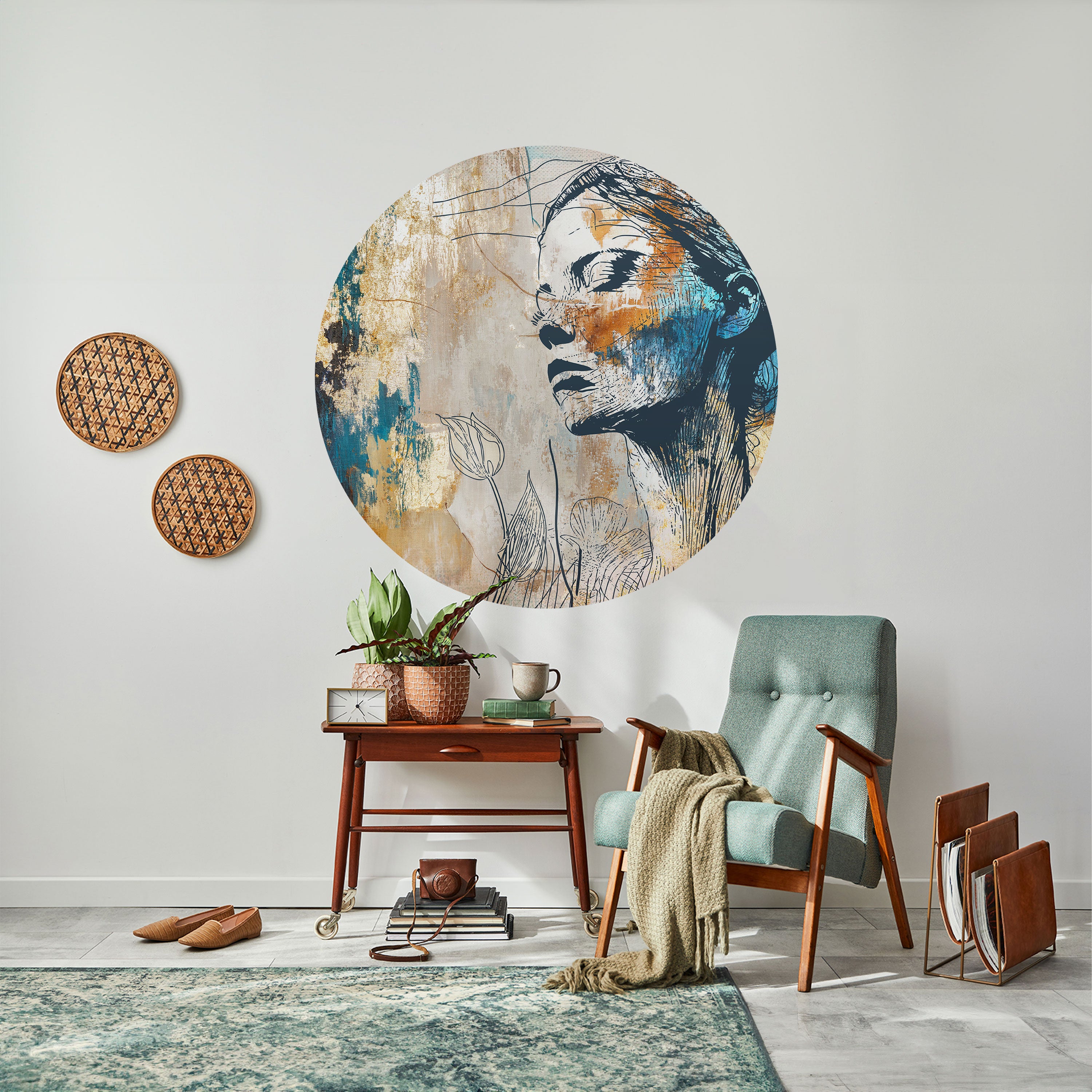 BREAK THE SILENCE Naklejka okrągła