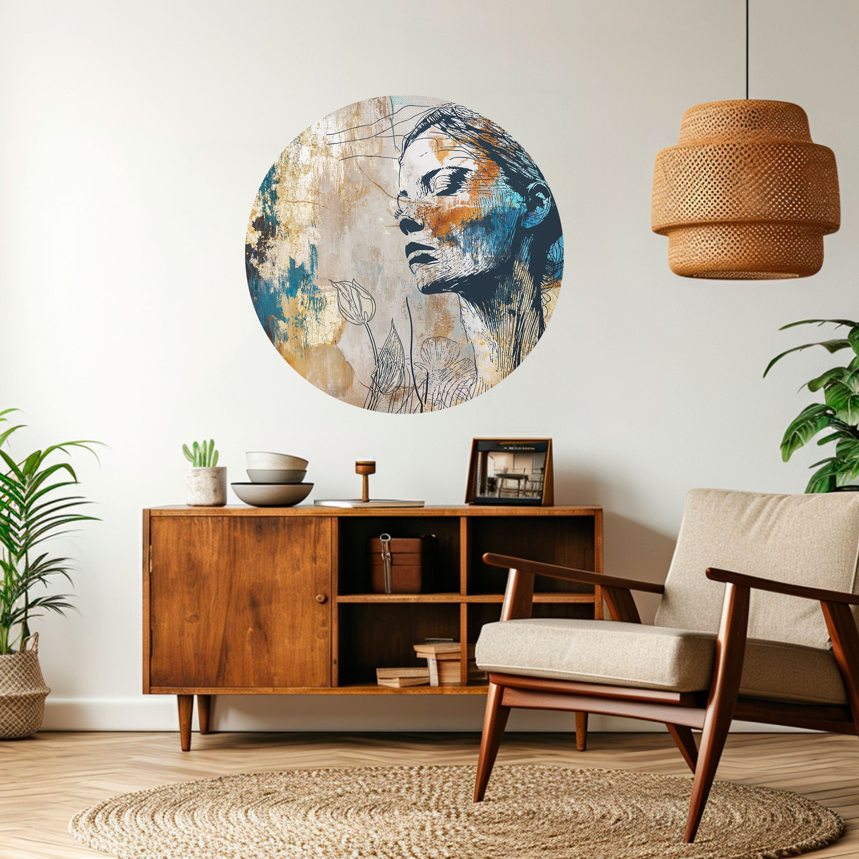 BREAK THE SILENCE Naklejka okrągła