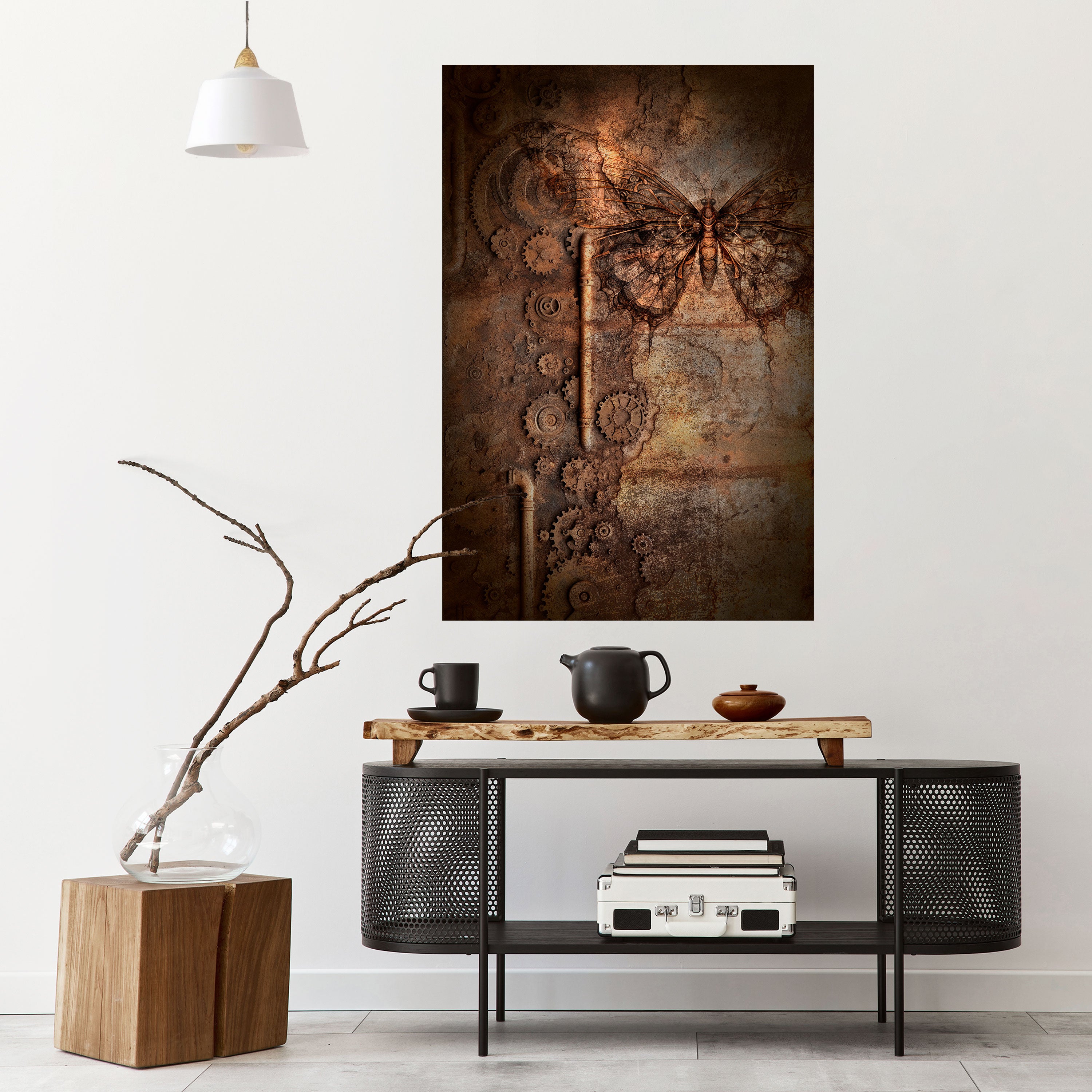 MECHANICAL BUTTERFLY Naklejka/Plakat pionowy