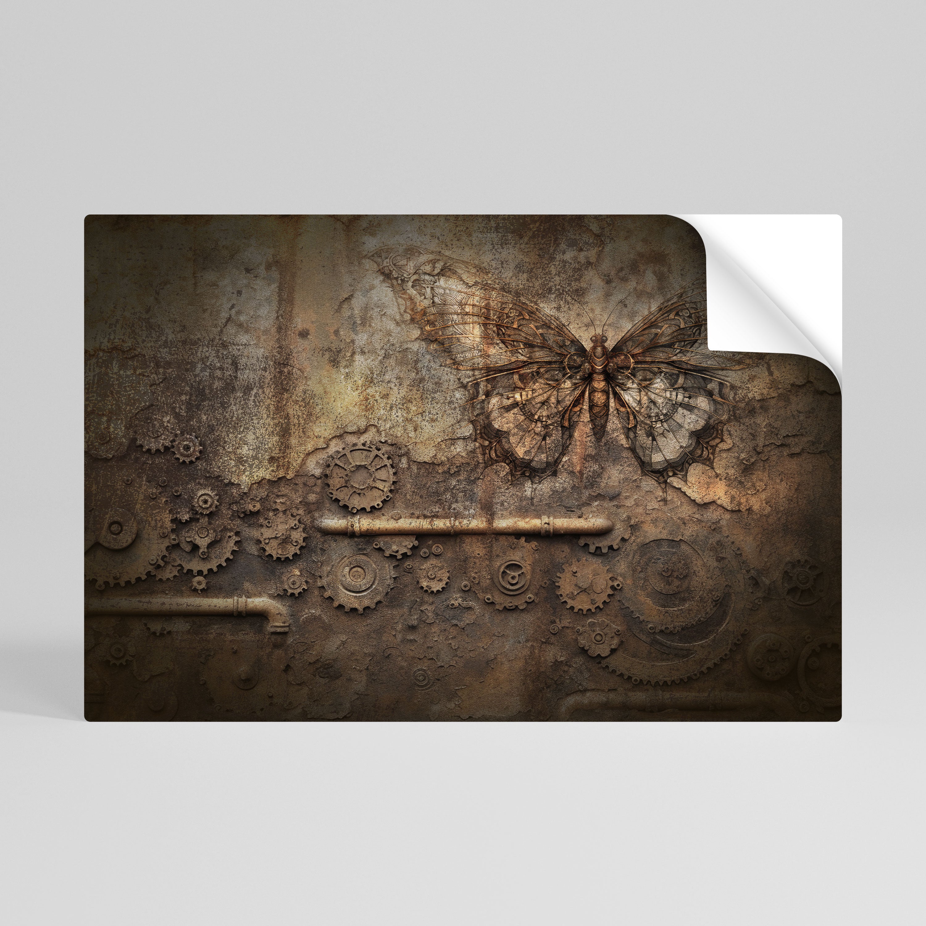 MECHANICAL BUTTERFLY Naklejka/Plakat poziomy
