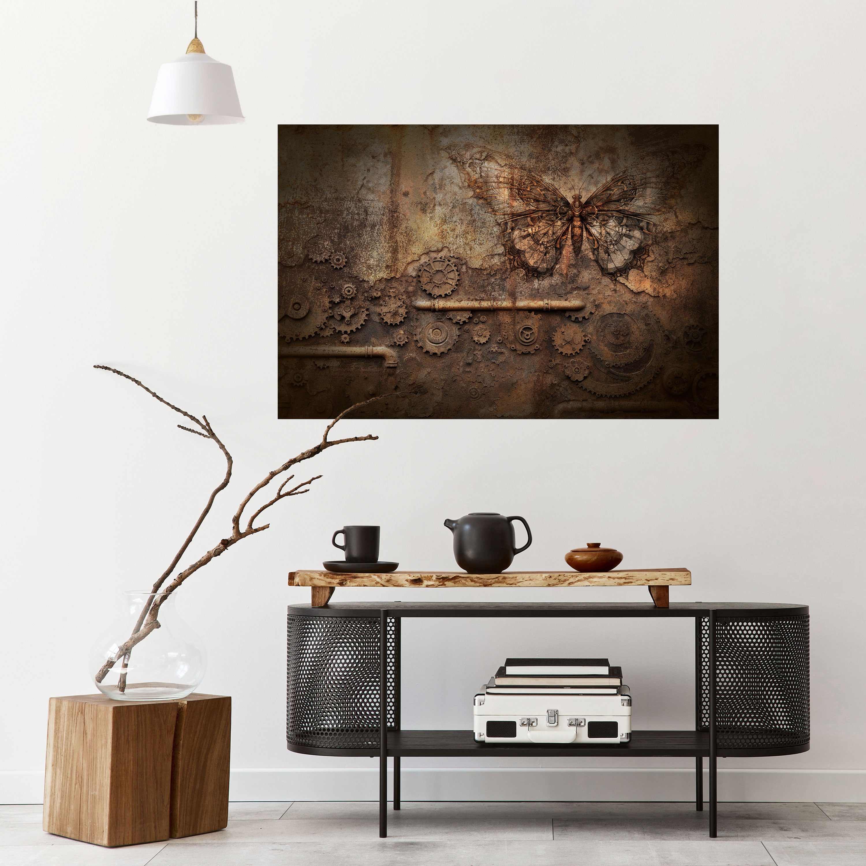 MECHANICAL BUTTERFLY Naklejka/Plakat poziomy
