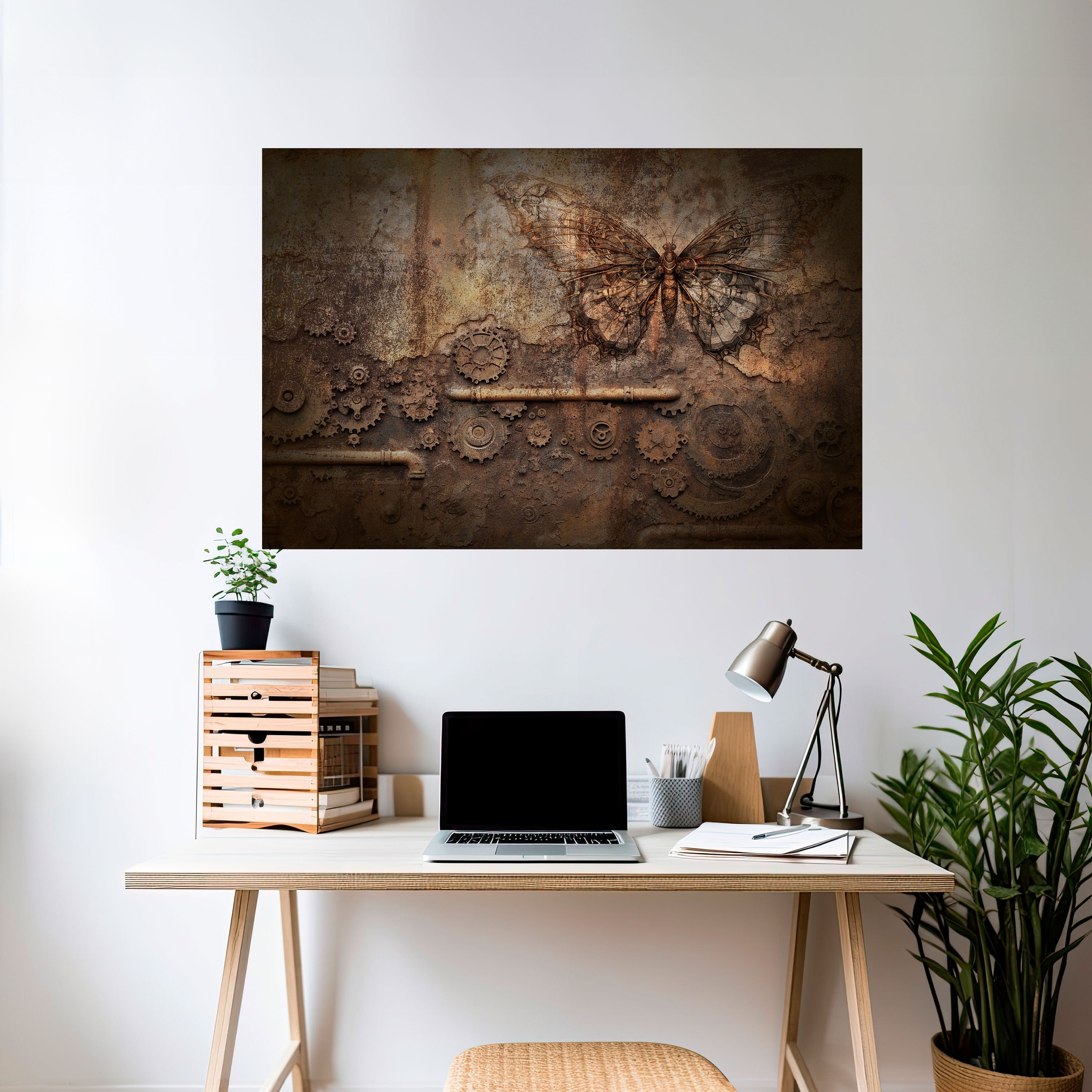 MECHANICAL BUTTERFLY Naklejka/Plakat poziomy