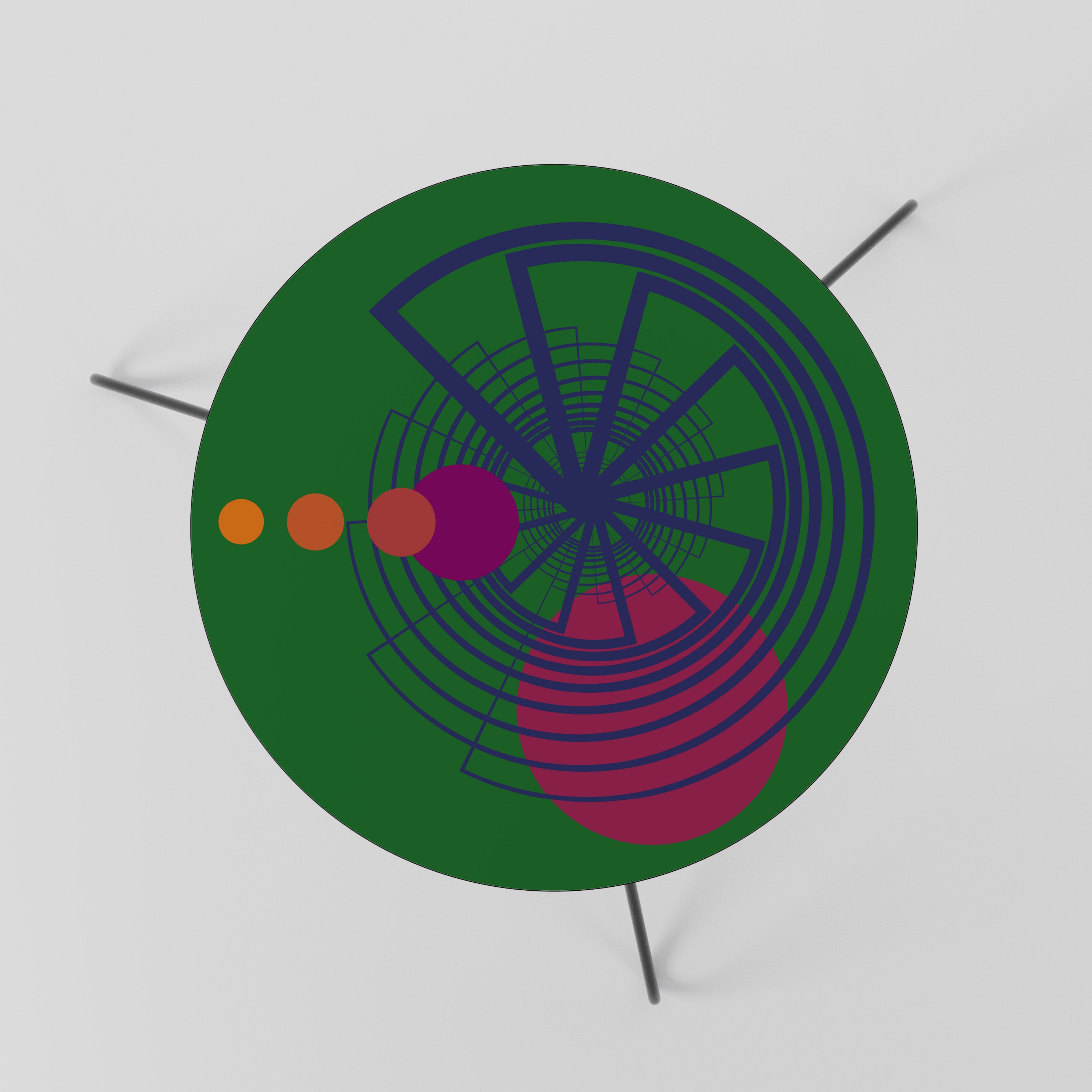 VIVID COLORWHEEL Stolik kawowy mały