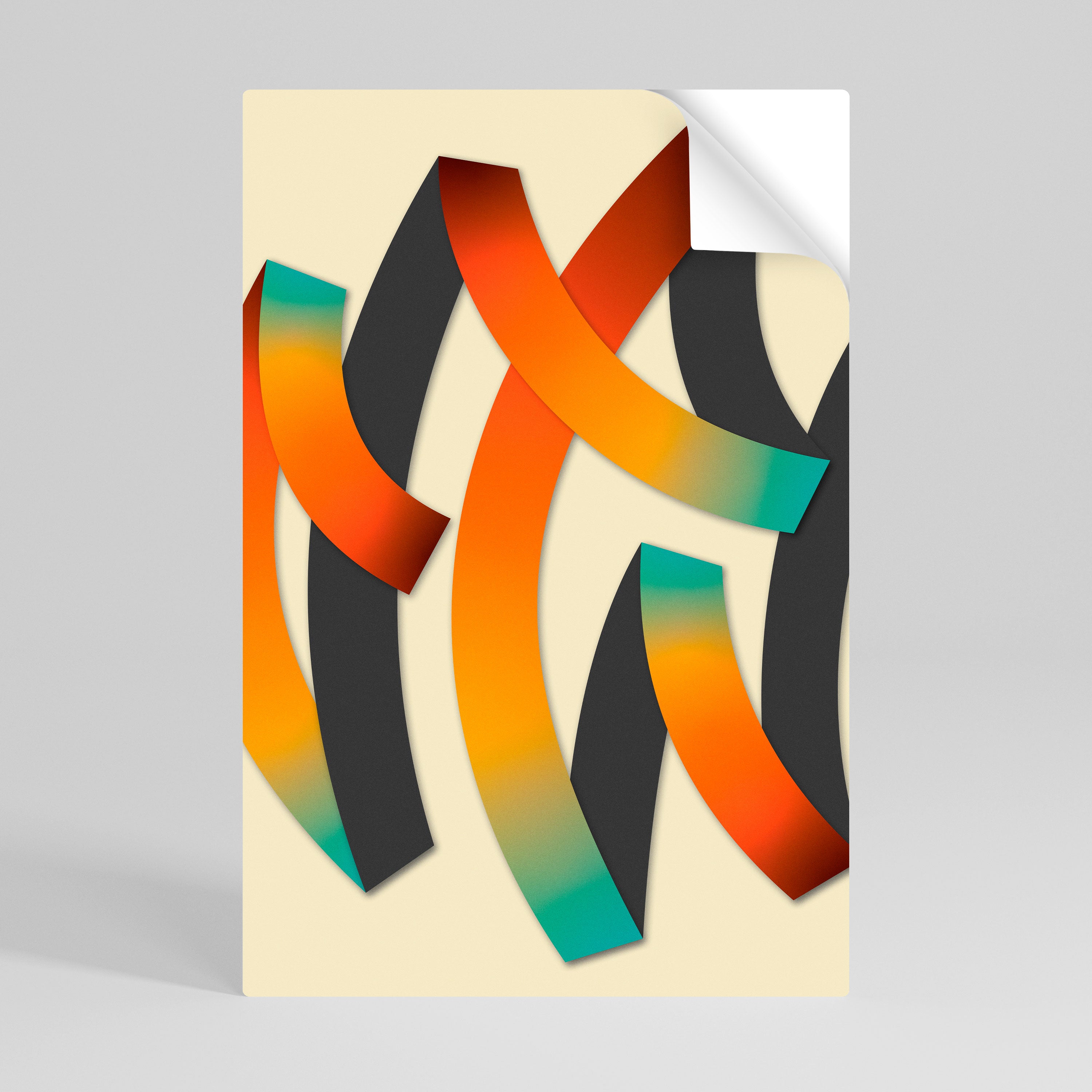 RIBBON REVERIE Naklejka/Plakat pionowy