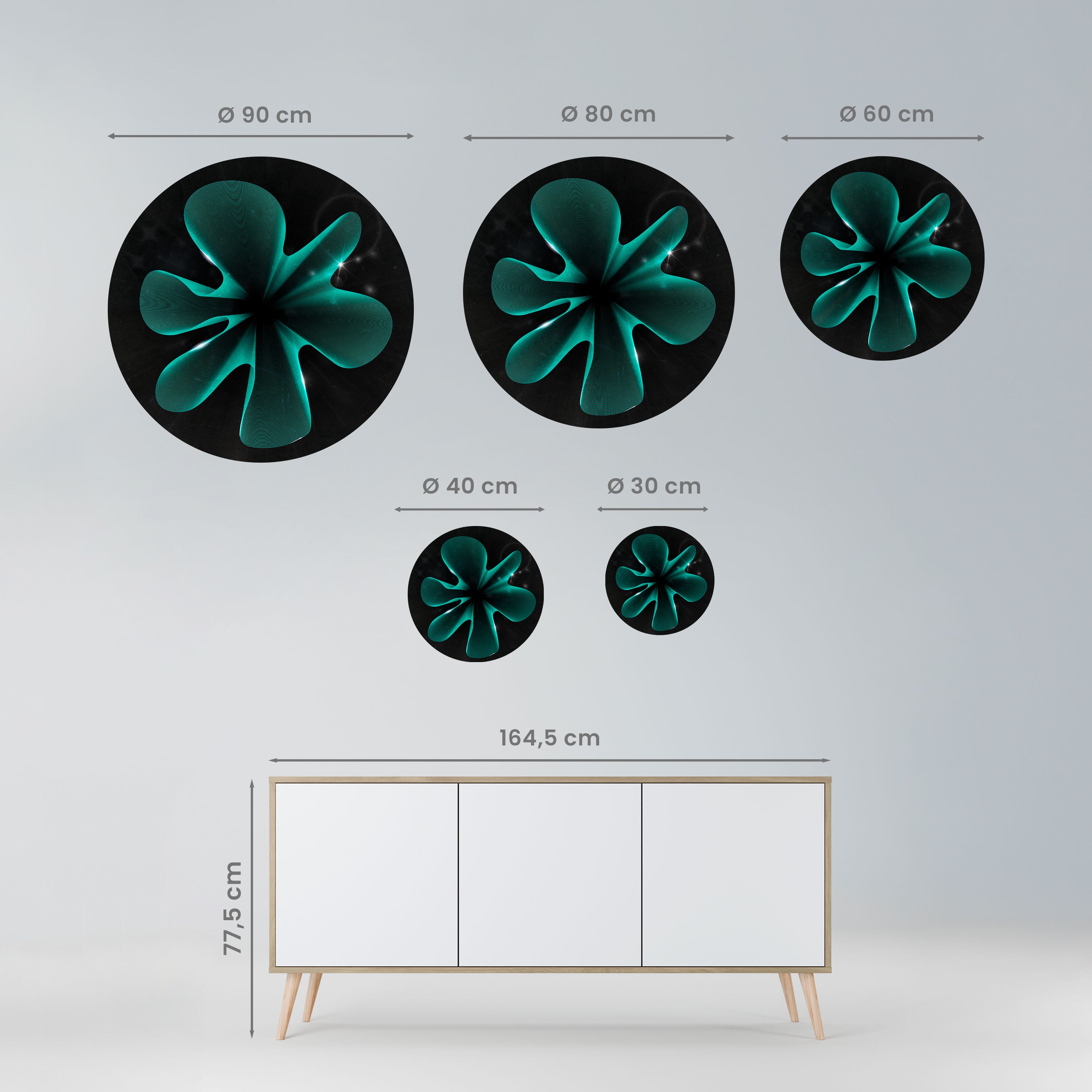 ELECTRIC ILLUSION Naklejka okrągła