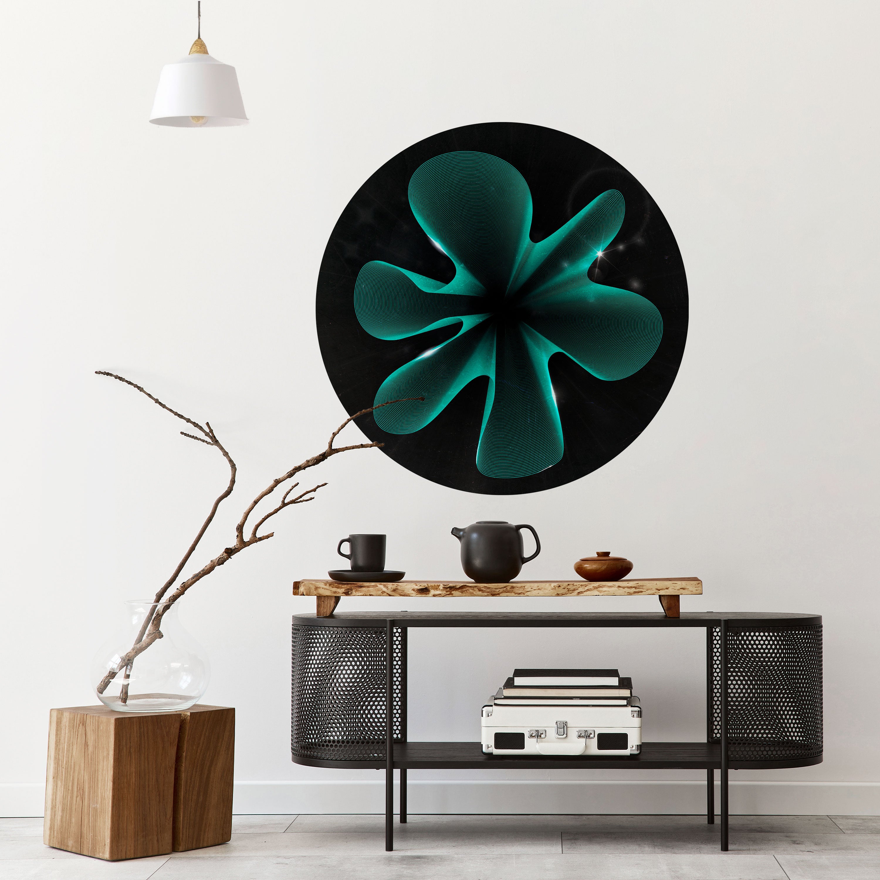 ELECTRIC ILLUSION Naklejka okrągła