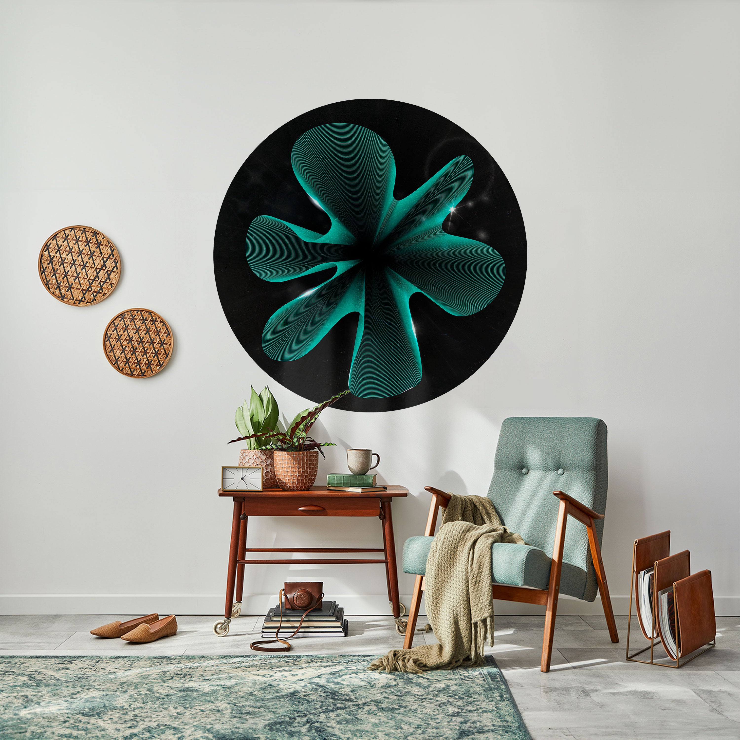 ELECTRIC ILLUSION Naklejka okrągła