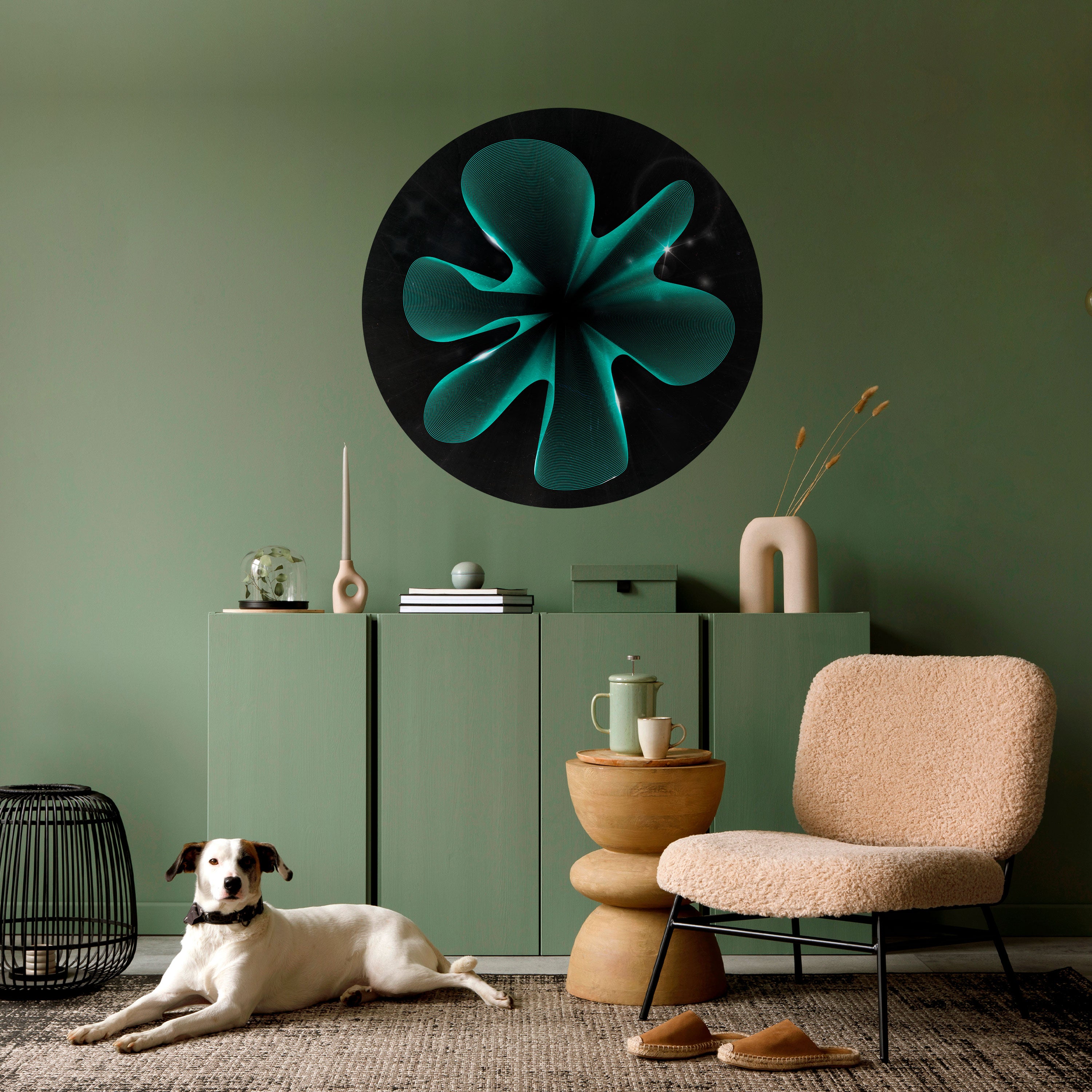 ELECTRIC ILLUSION Naklejka okrągła