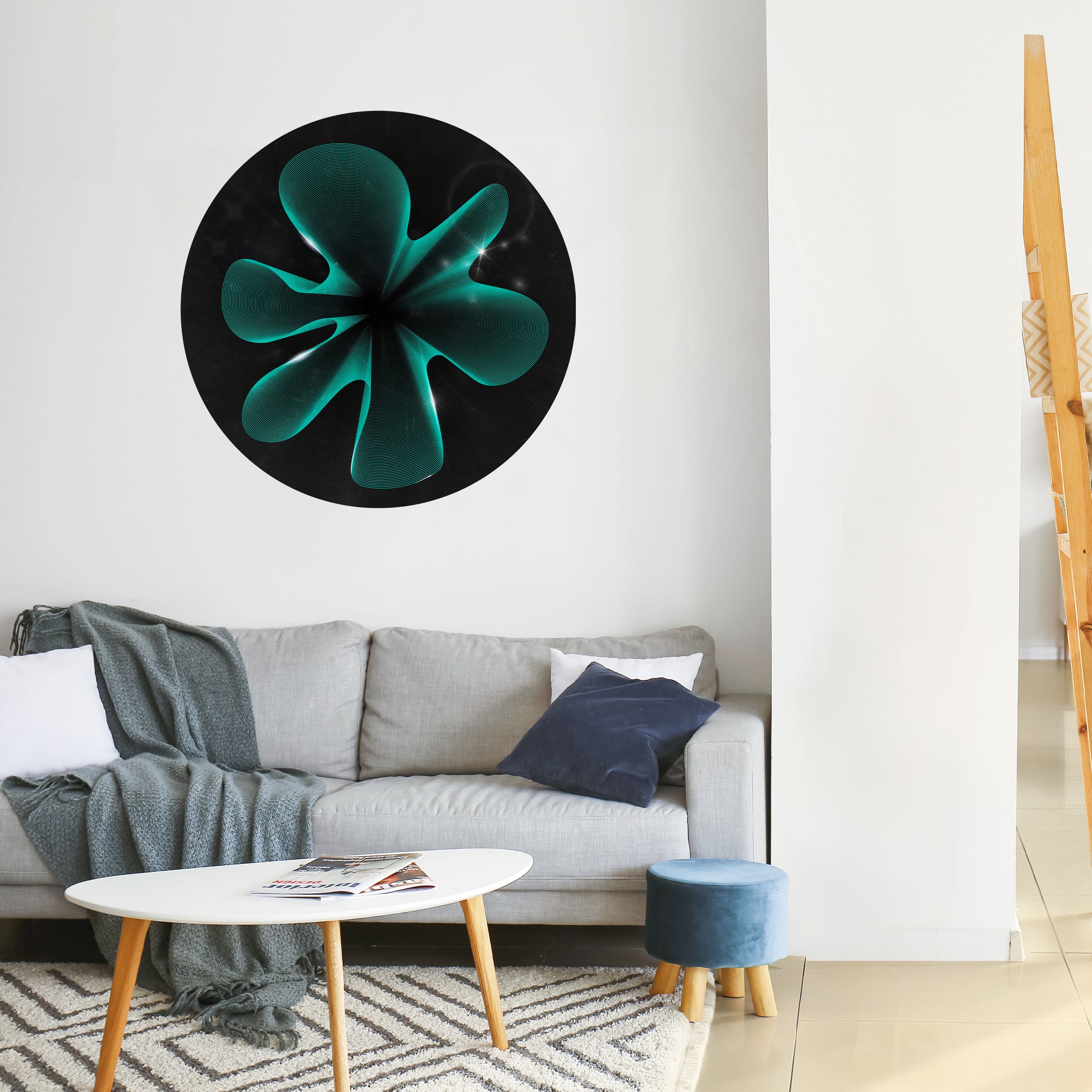 ELECTRIC ILLUSION Naklejka okrągła