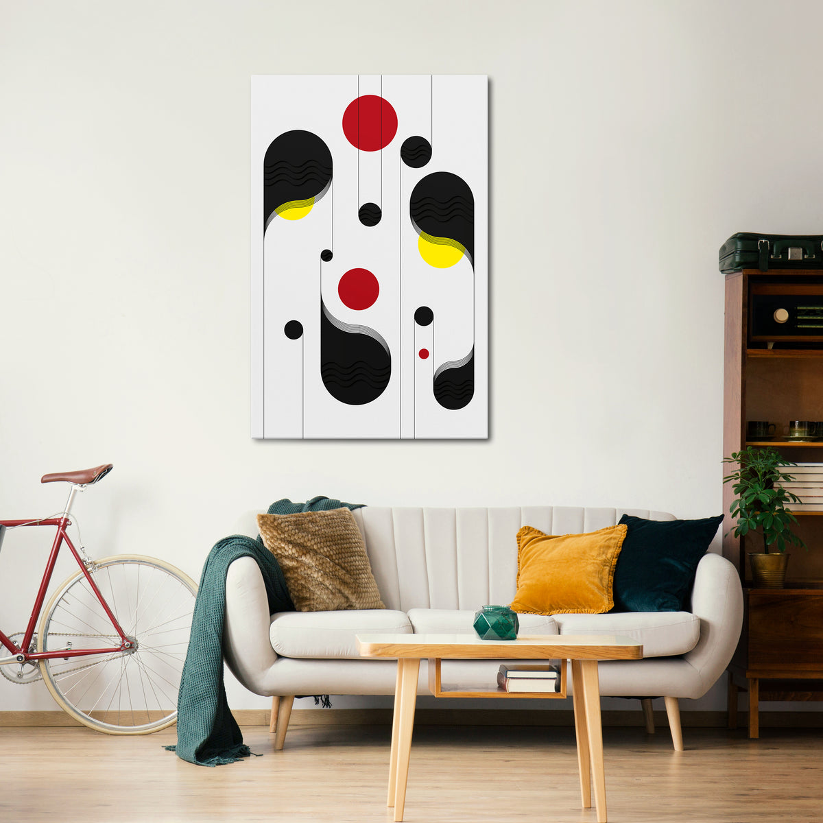 DOT-TO-DOT LULLABY Pionowy obraz na płótnie