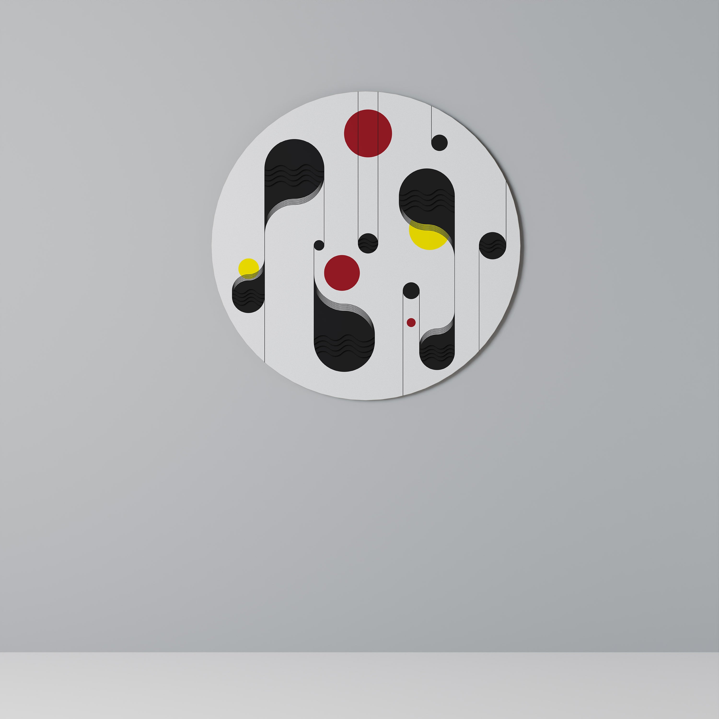 DOT-TO-DOT LULLABY Obraz okrągły