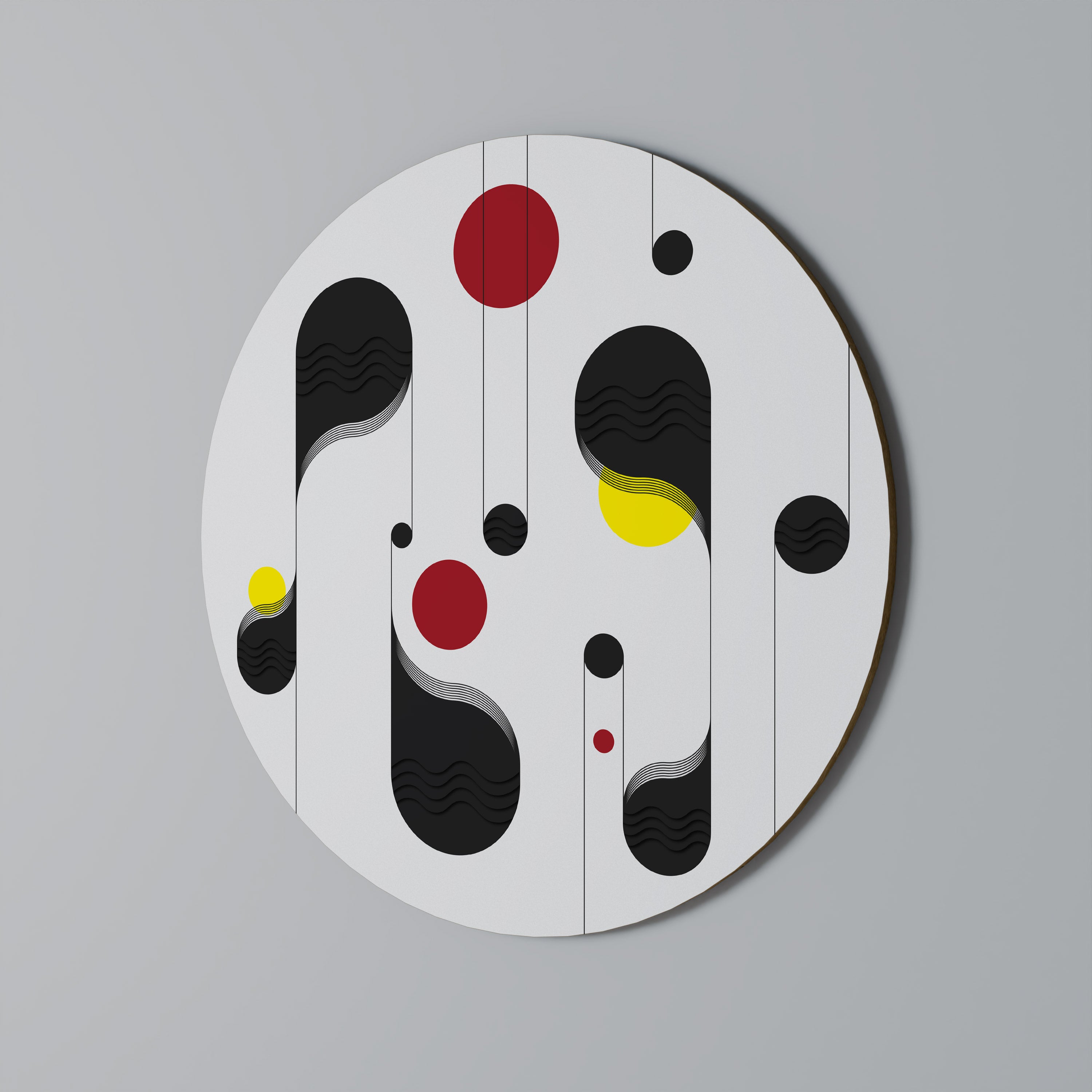 DOT-TO-DOT LULLABY Obraz okrągły
