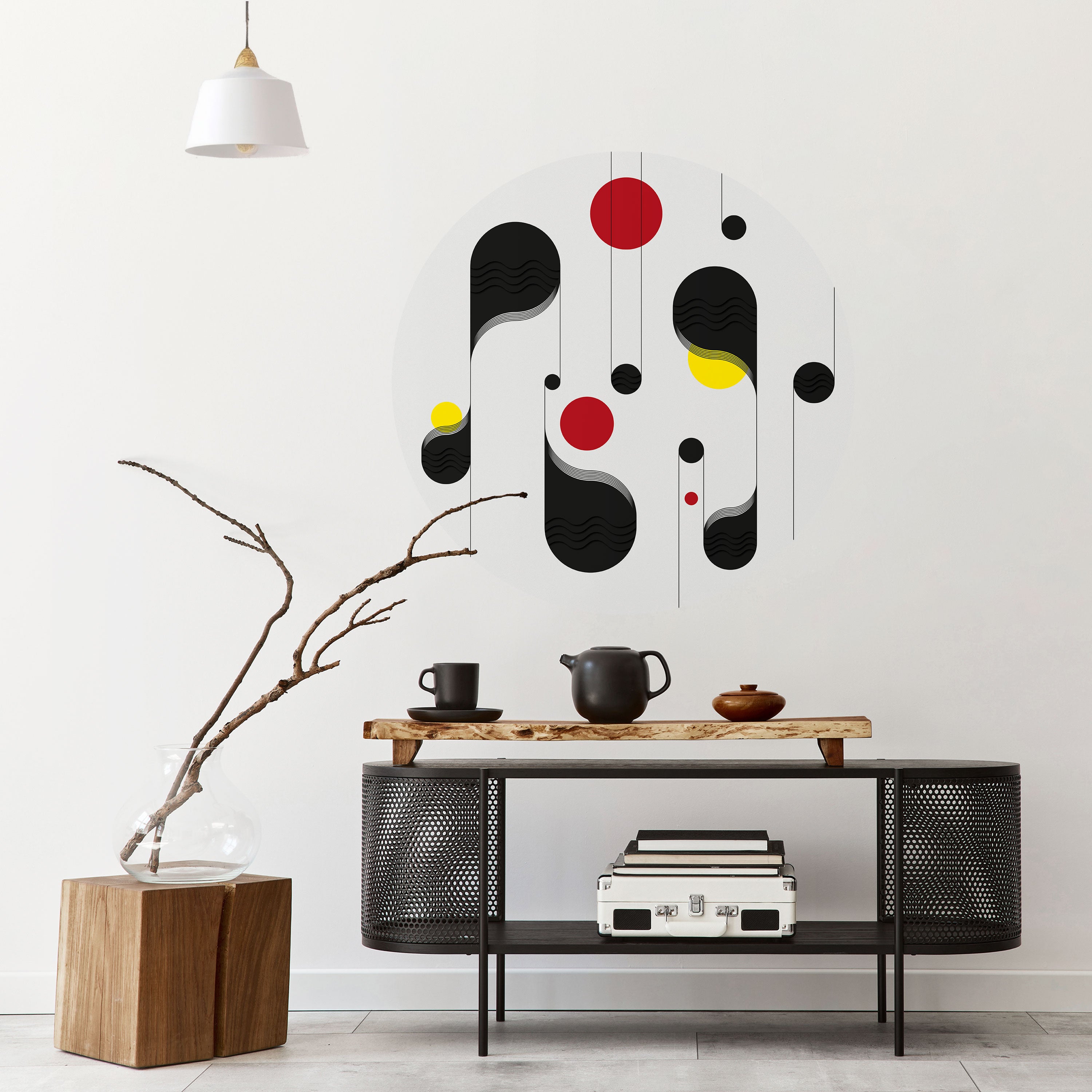 DOT-TO-DOT LULLABY Naklejka okrągła