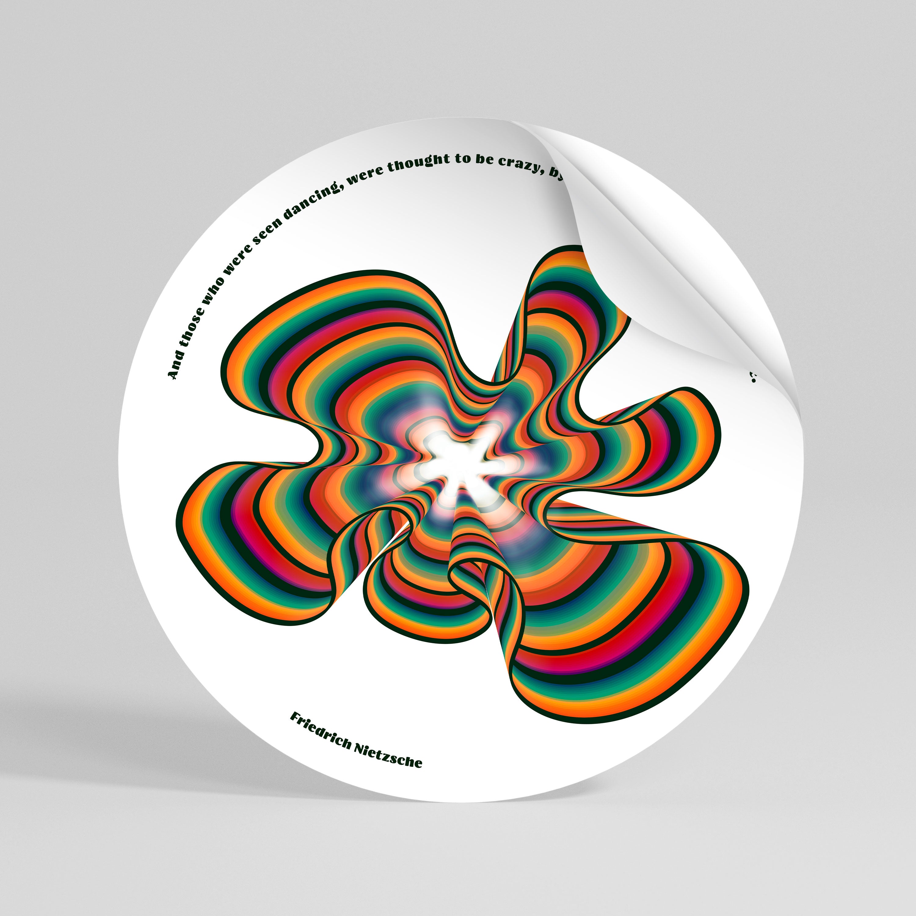 NOSTALGIC ECHOES [ENG] Naklejka okrągła