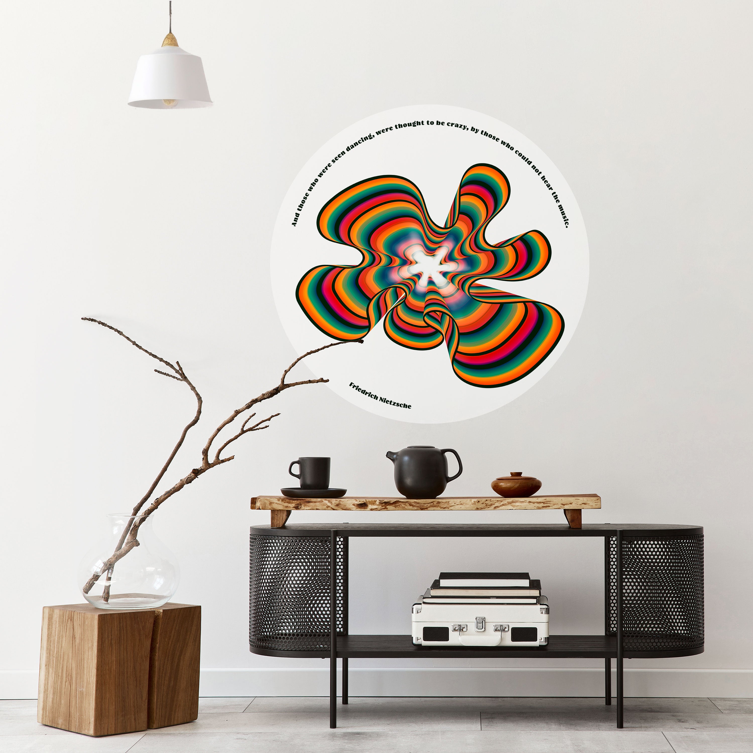 NOSTALGIC ECHOES [ENG] Naklejka okrągła