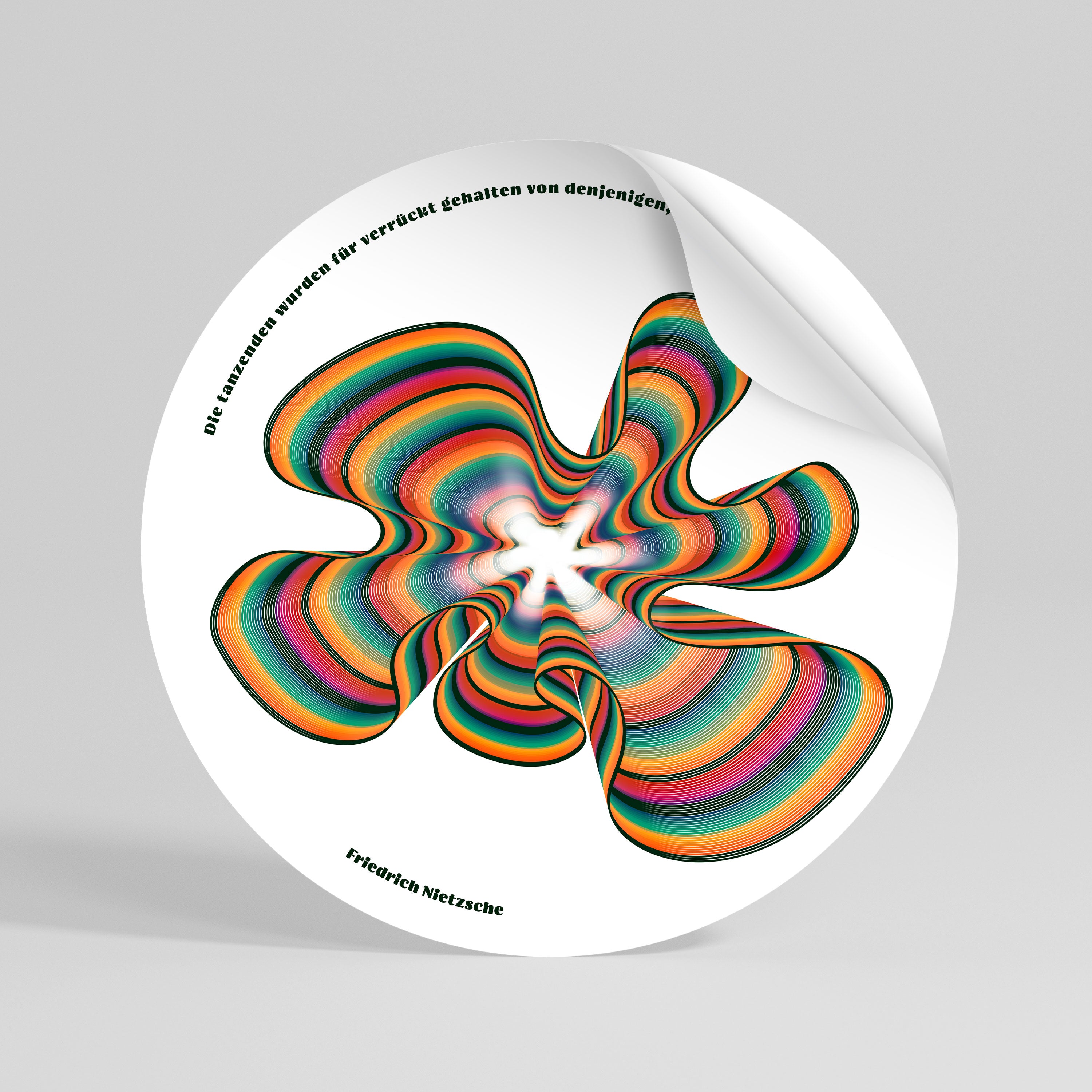 NOSTALGIC ECHOES [DE] Naklejka - okrągła