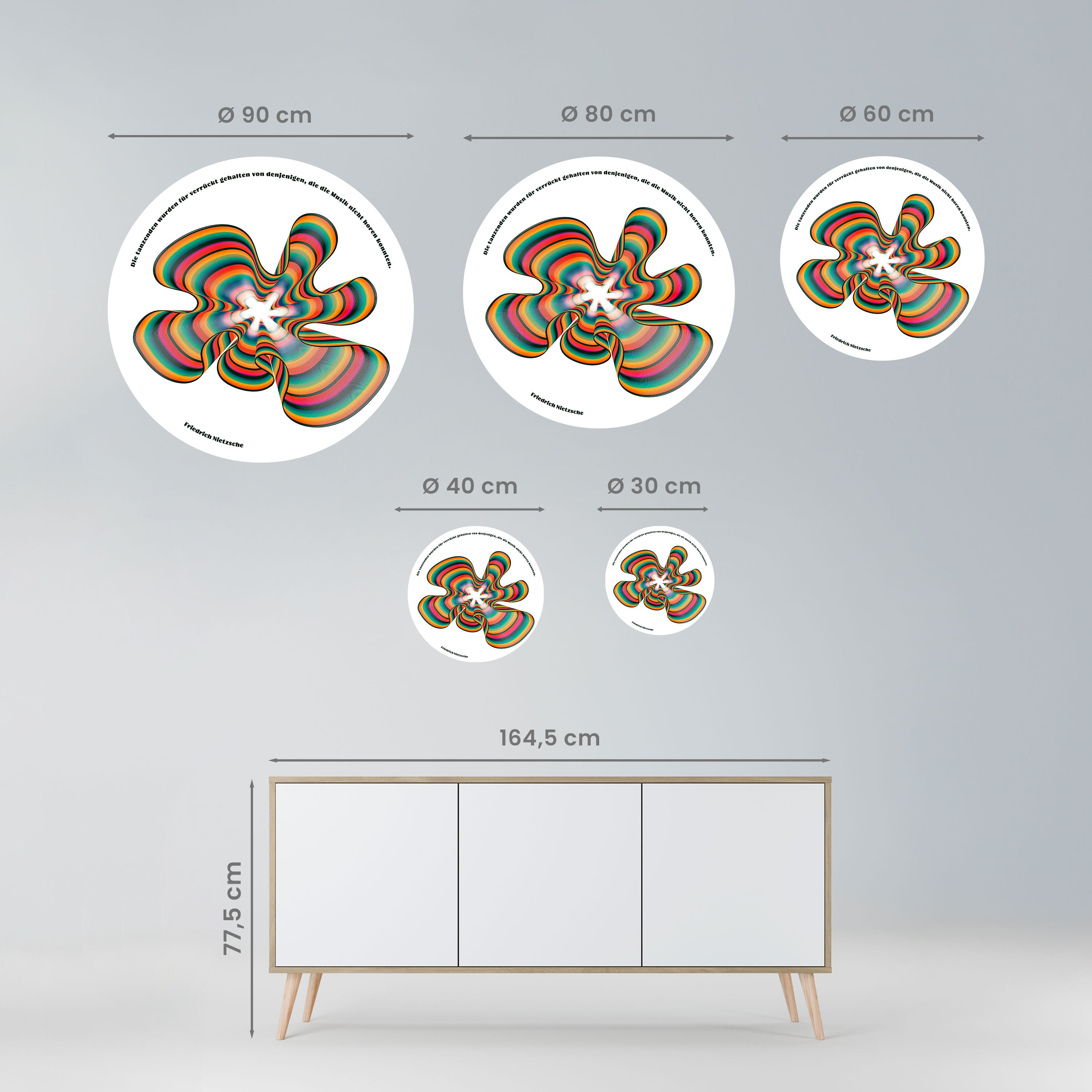 NOSTALGIC ECHOES [DE] Naklejka okrągła