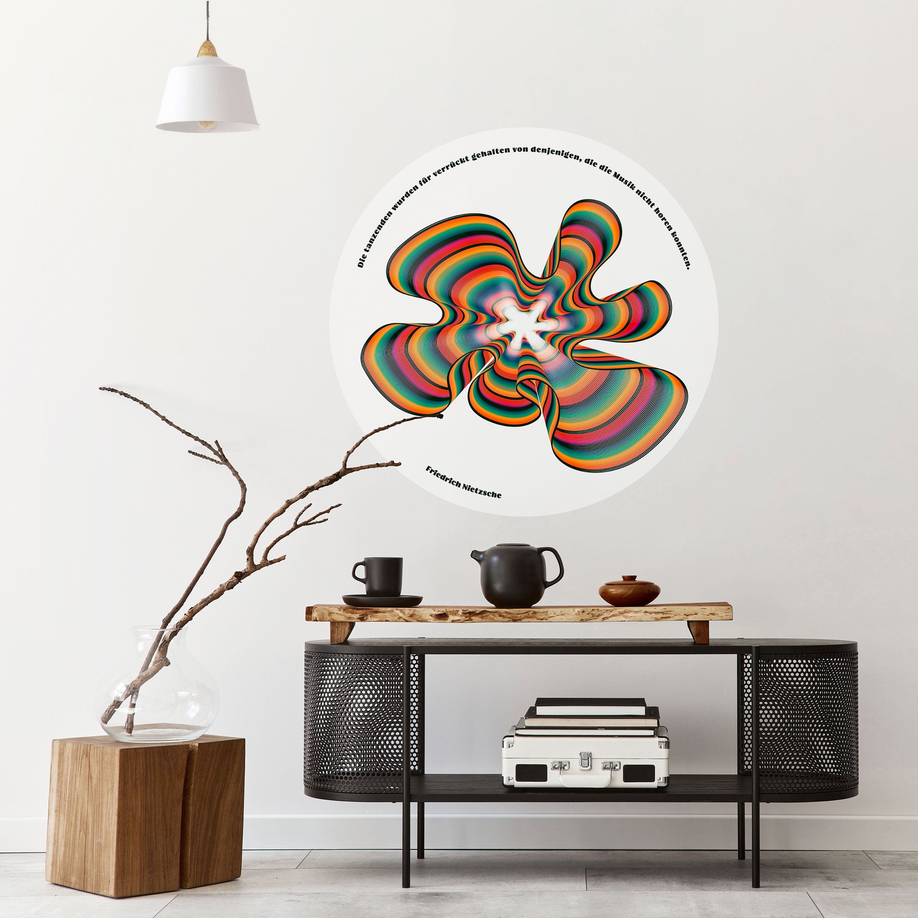 NOSTALGIC ECHOES [DE] Naklejka okrągła