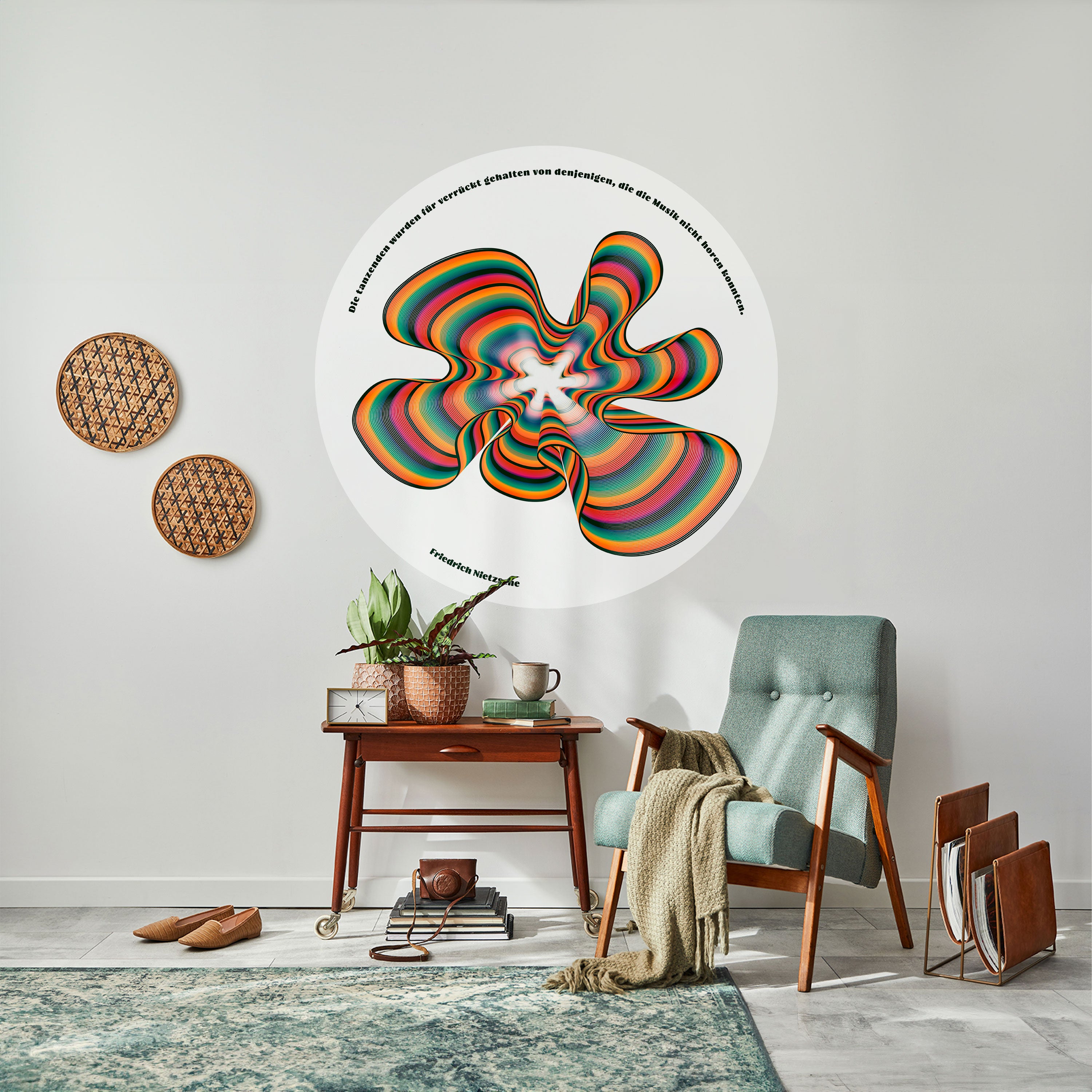 NOSTALGIC ECHOES [DE] Naklejka okrągła