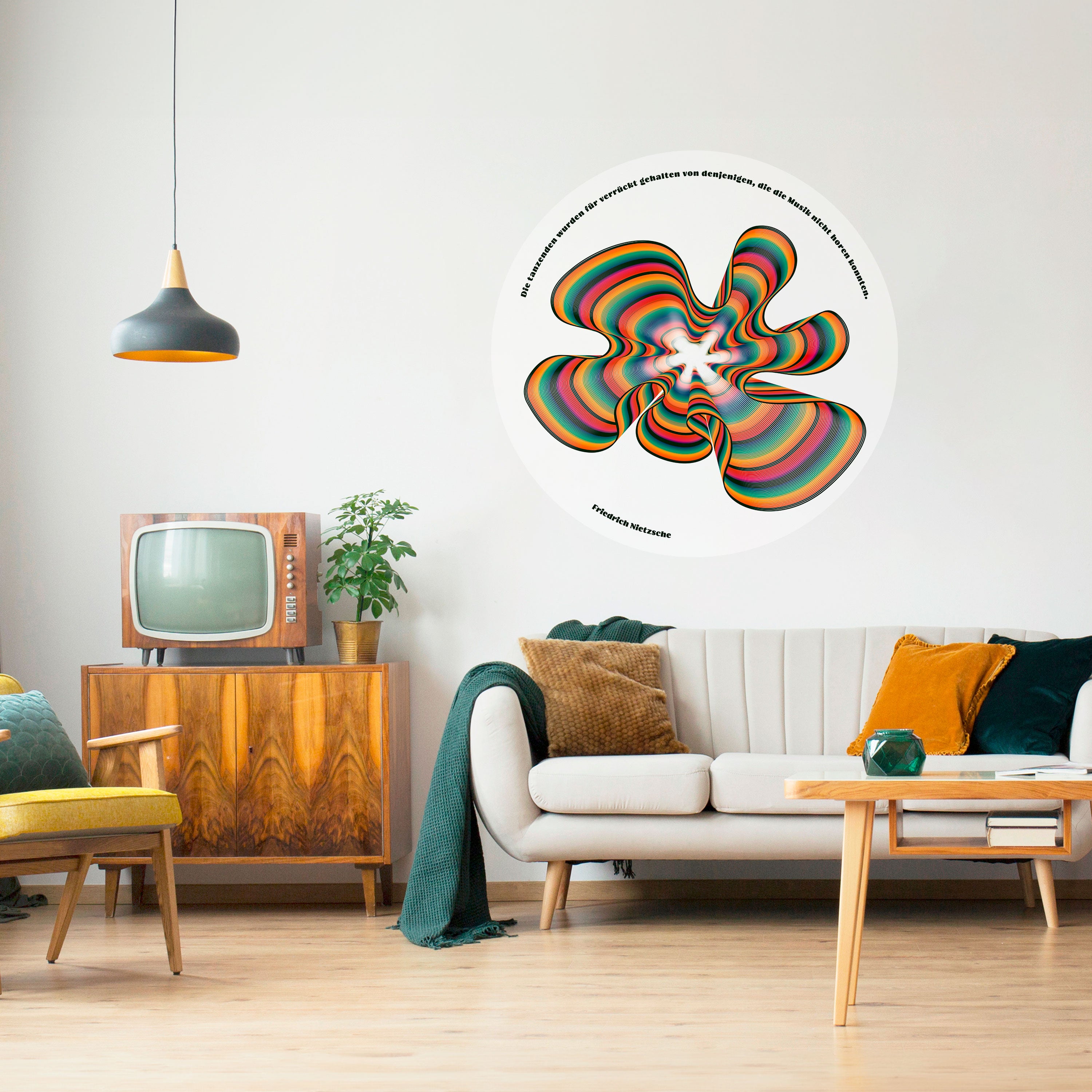 NOSTALGIC ECHOES [DE] Naklejka okrągła